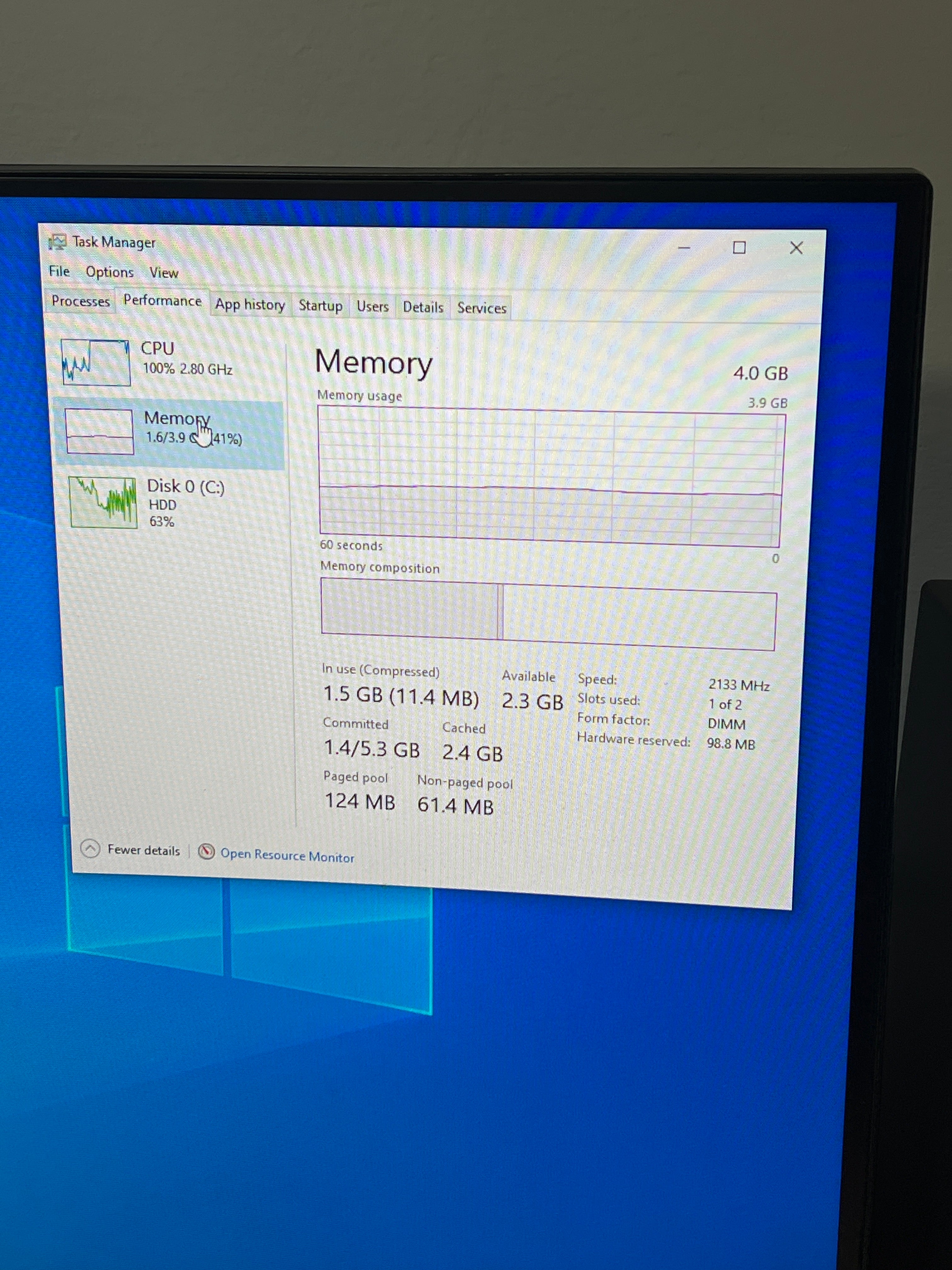 Dell OptiPlex 3046 SFF Celeron G3900 4GB RAM 250GB HDD - Used