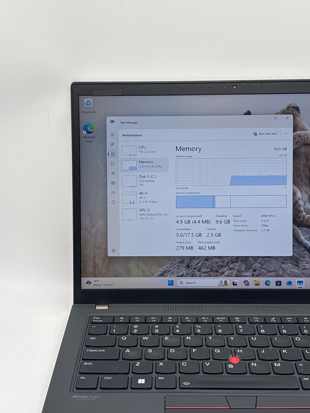 Lenovo ThinkPad T14 Gen 3 Ryzen 7 Pro 6850U 16GB RAM 512GB SSD Used