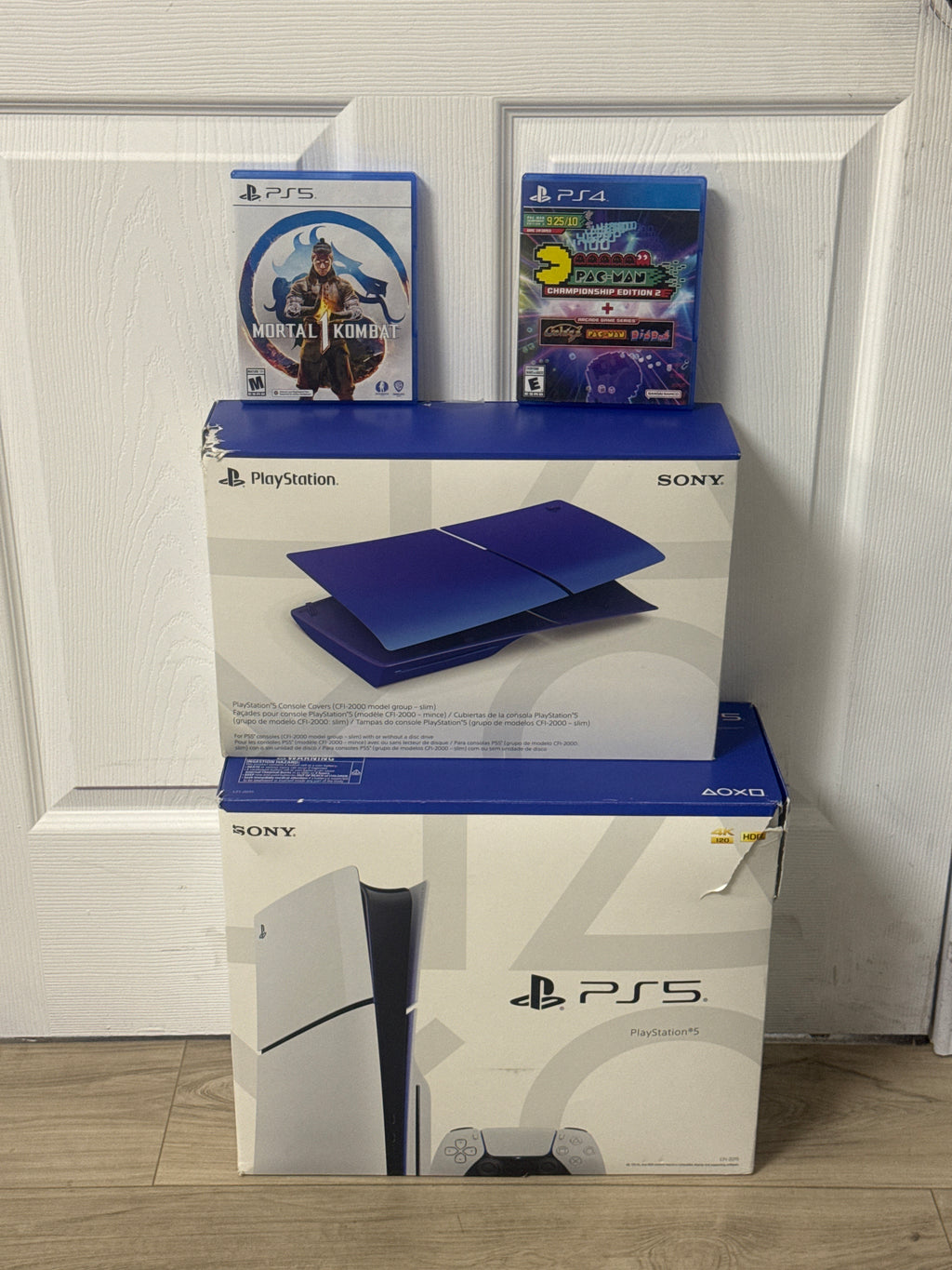 Sony PlayStation 5 Slim Disc CFI-2015 1TB + Chroma Indigo Accessories - Used With Box