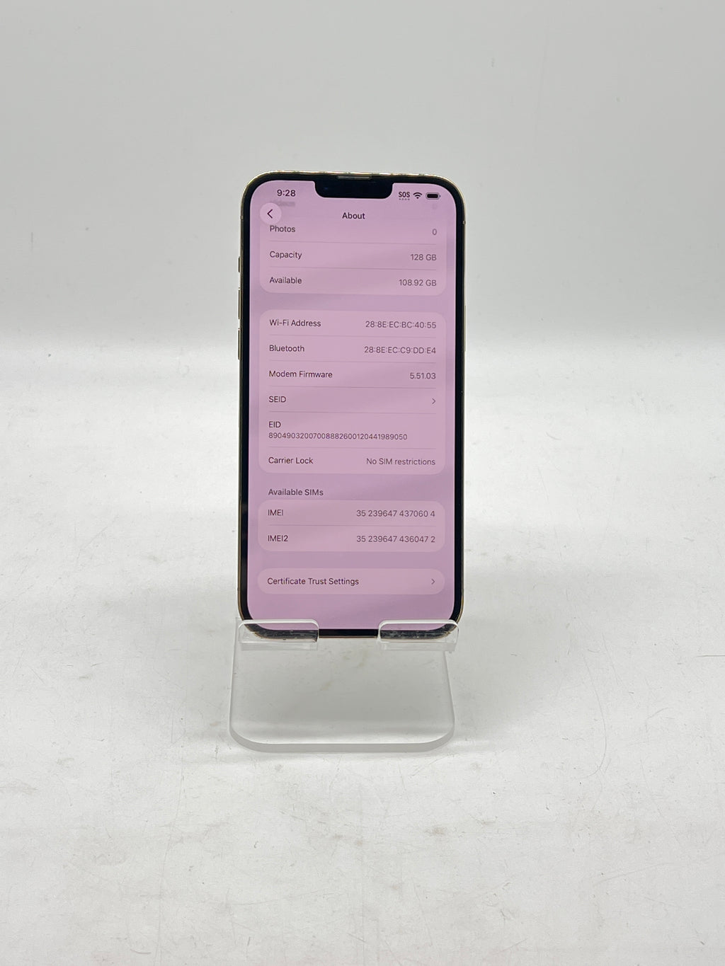 Apple iPhone 13 Pro Max 128GB Unlocked Gold - Aftermarket Camera
