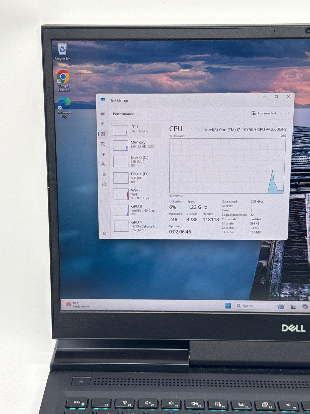 Dell G7 17 17" Core i5-10750H 16GB RAM 512GB+1TB SSD RTX 2070 - Used