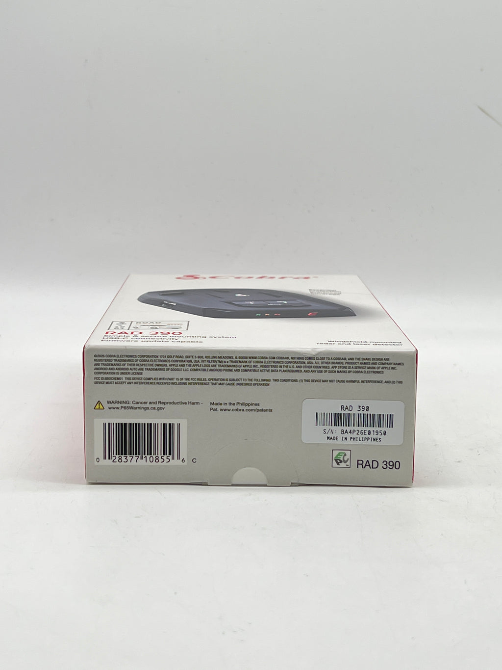 Cobra RAD 390 Radar Laser Detector - New