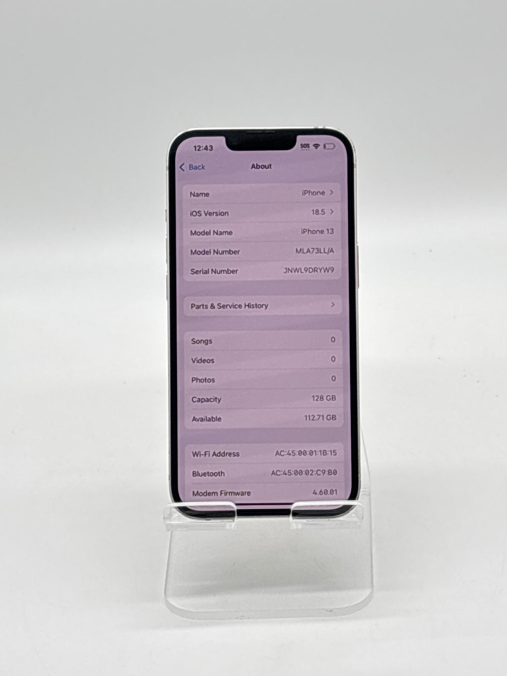 Apple iPhone 13 6.1" 128GB Pink Unlocked Broken