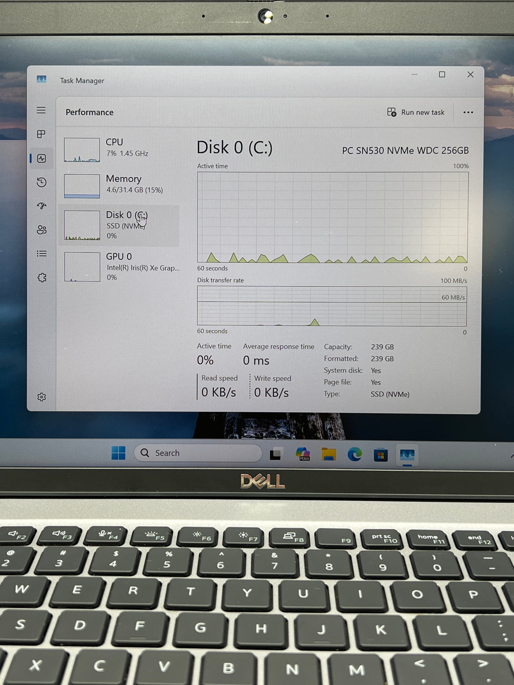 Dell Latitude 5420 14 Inch Intel i7 11th Gen 32GB RAM 256GB SSD Silver Used