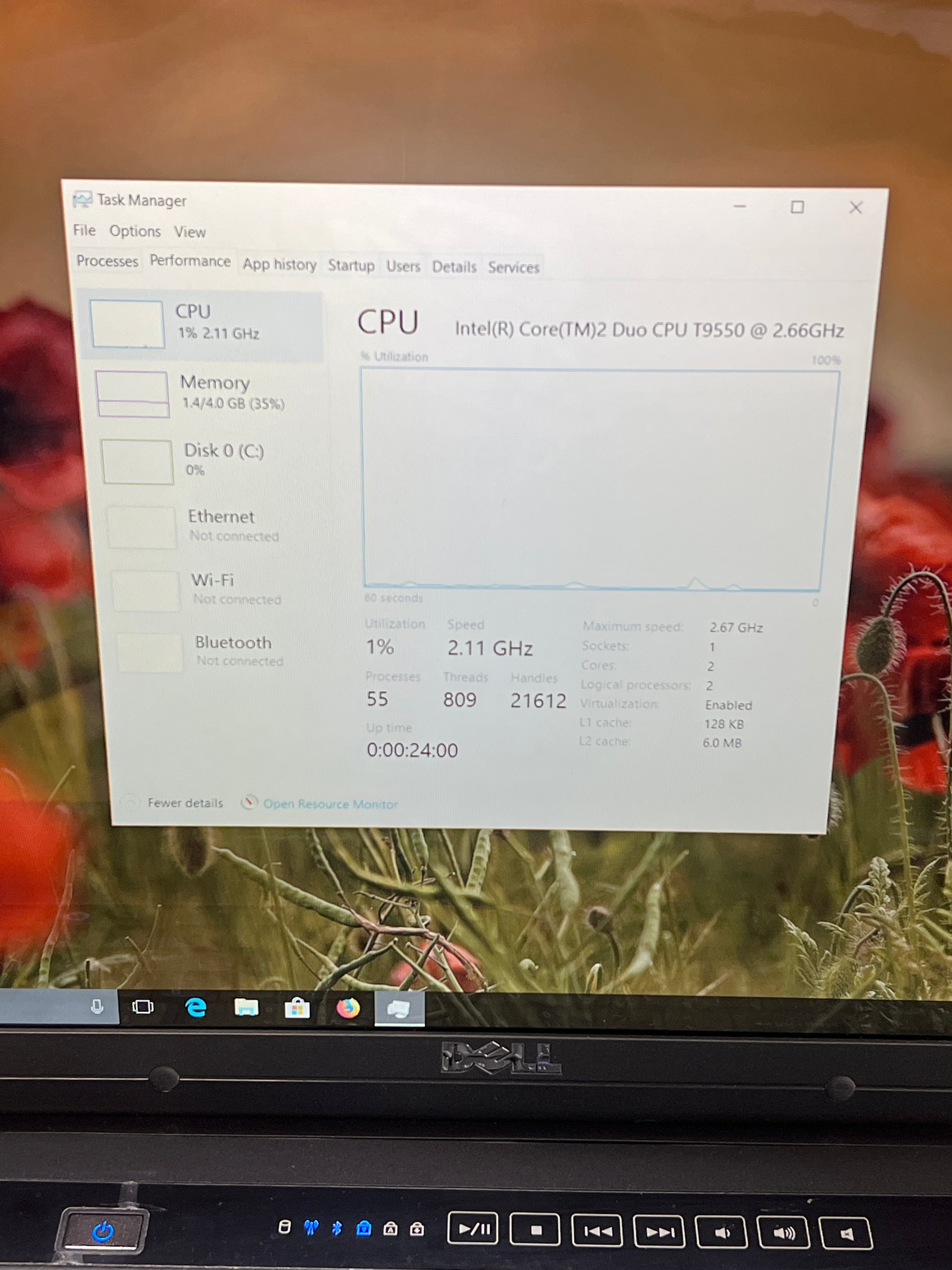 Dell Vostro 1720 2 Duo T9550 4GB RAM 160GB HD - For Parts (Bad Battery)