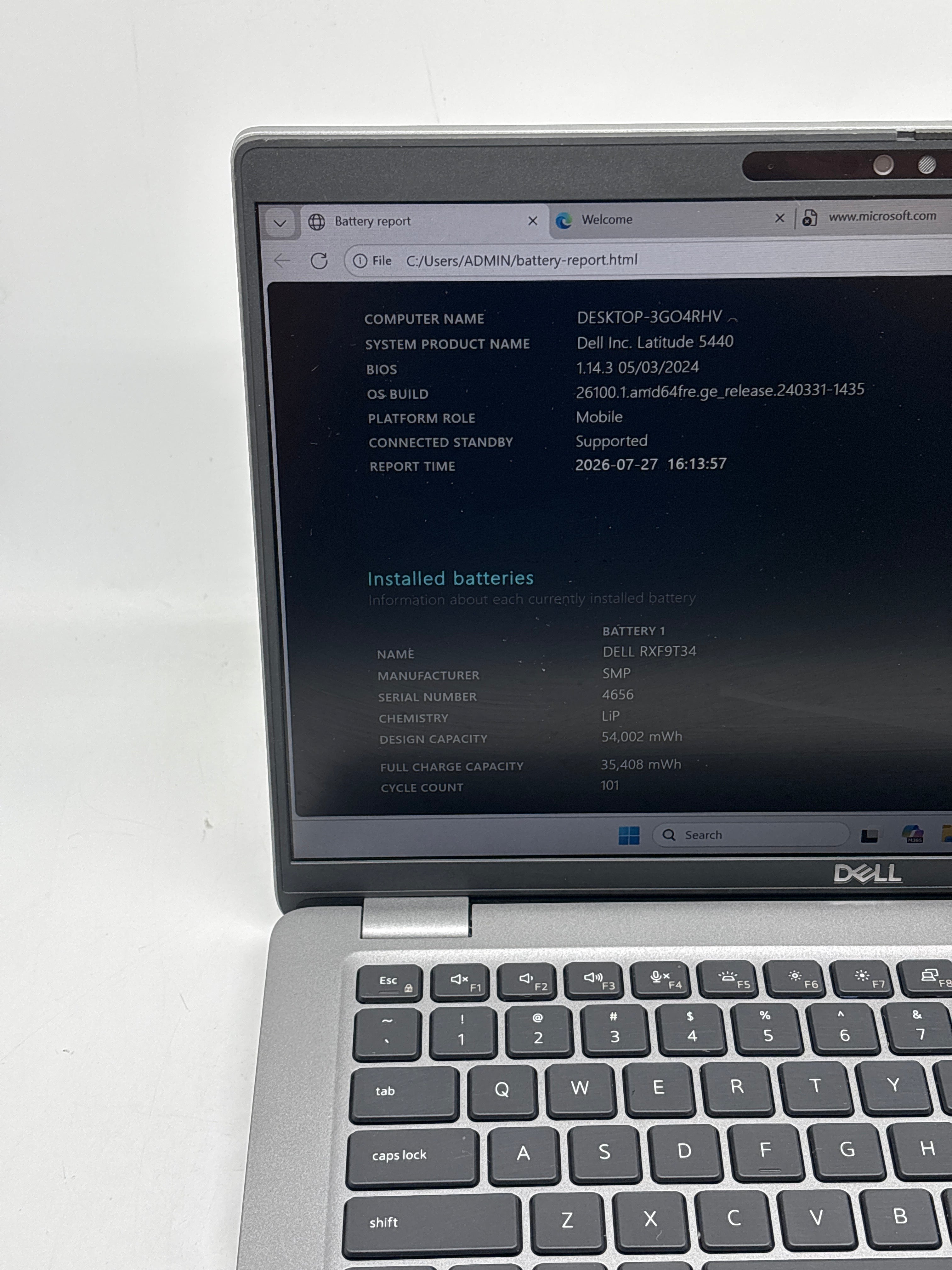 Dell Latitude 5440 14" i5-1335U 16GB RAM 256GB SSD Gray - For Parts