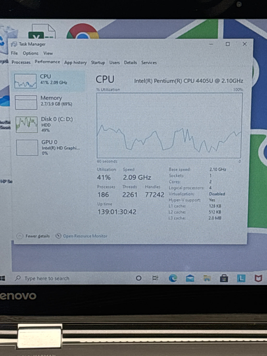 Lenovo Ideapad Flex 4 Intel Pentium 4GB RAM 500GB HDD  - For Parts (Read DESC)
