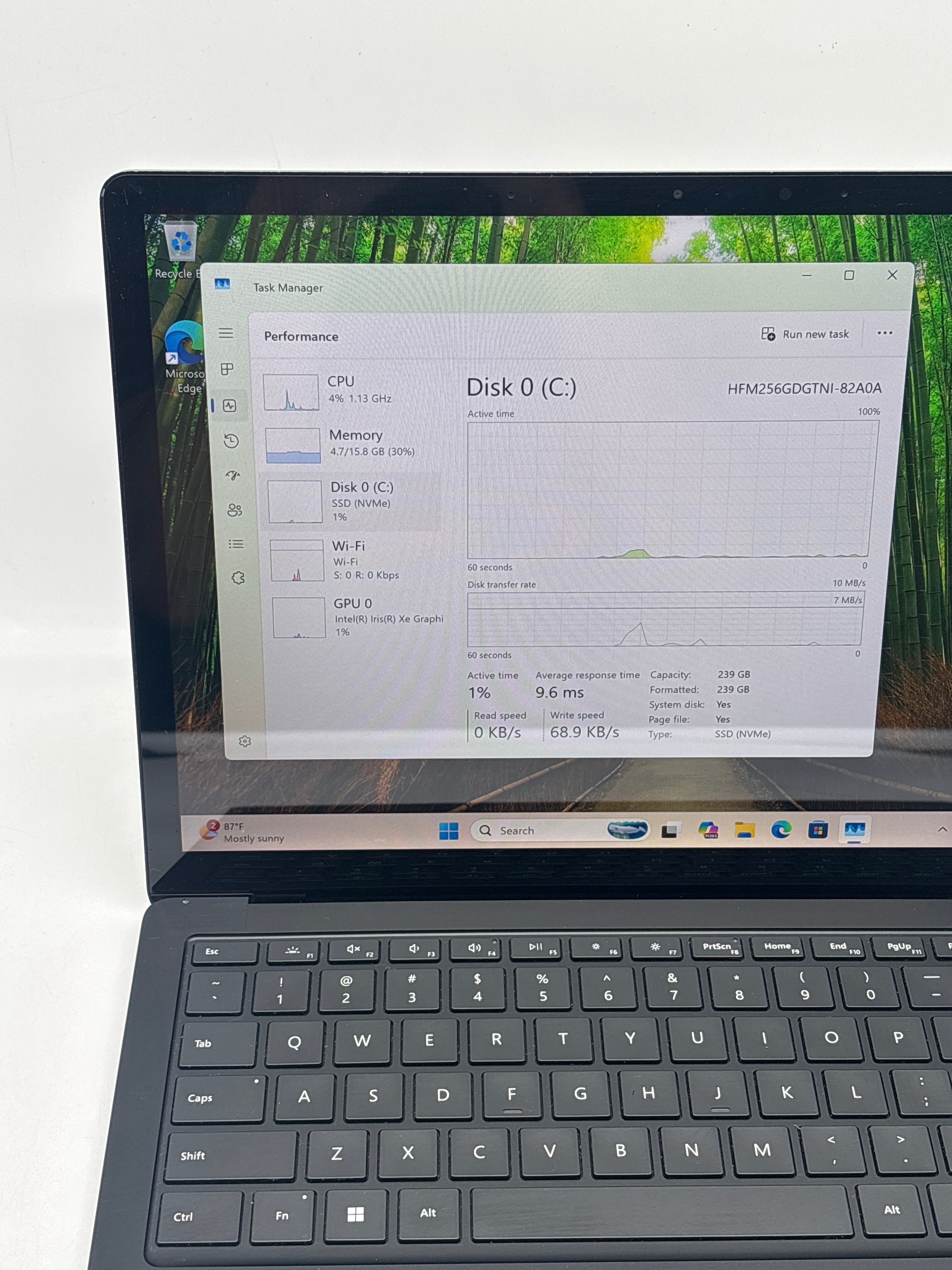 Microsoft Surface Laptop 4 1951 i7-1185G7 16GB RAM 256GB SSD - Remotely Managed