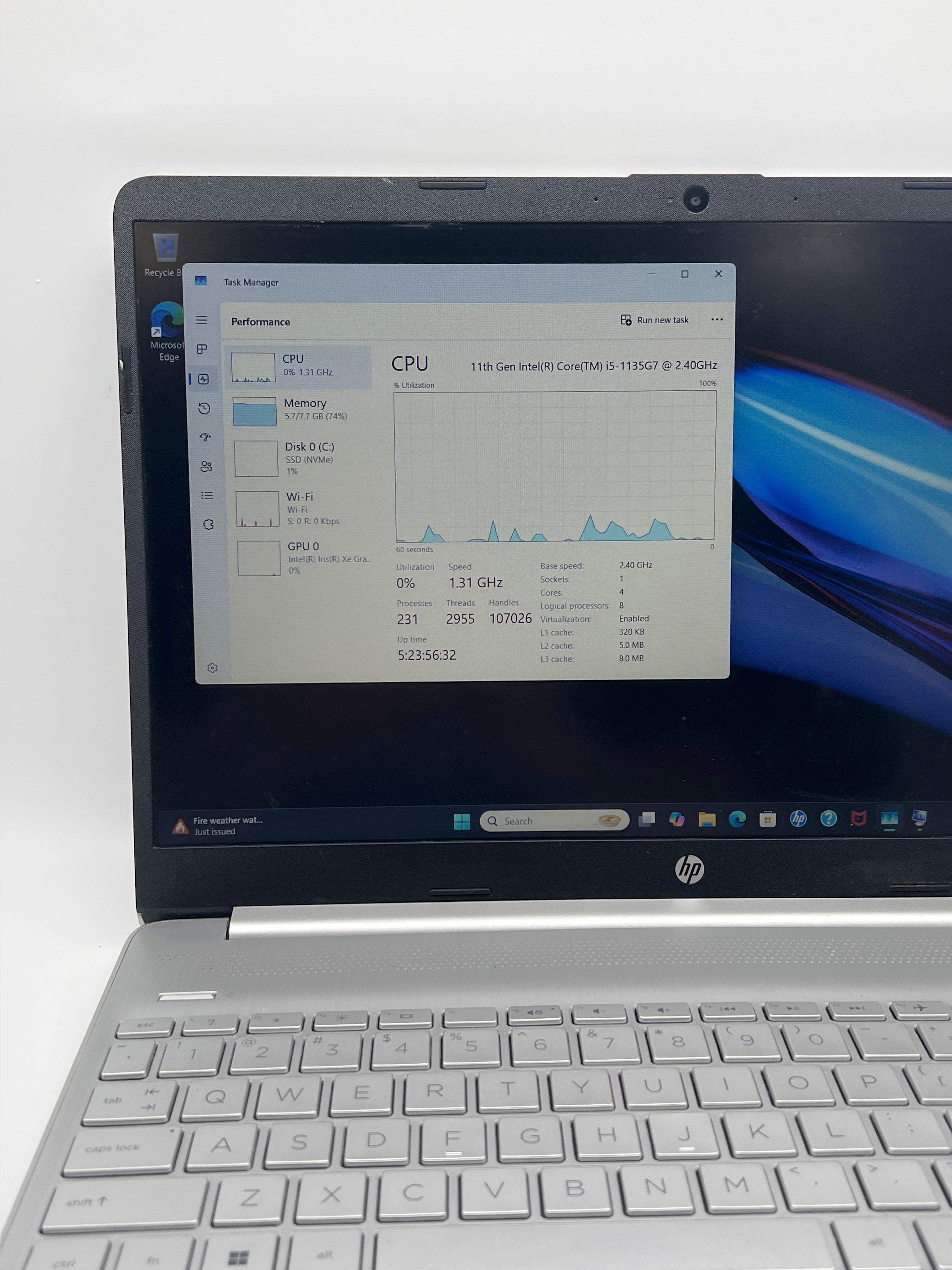 HP Laptop 15 dy2xxx i5-1135G7 8GB RAM 256GB SSD - Used