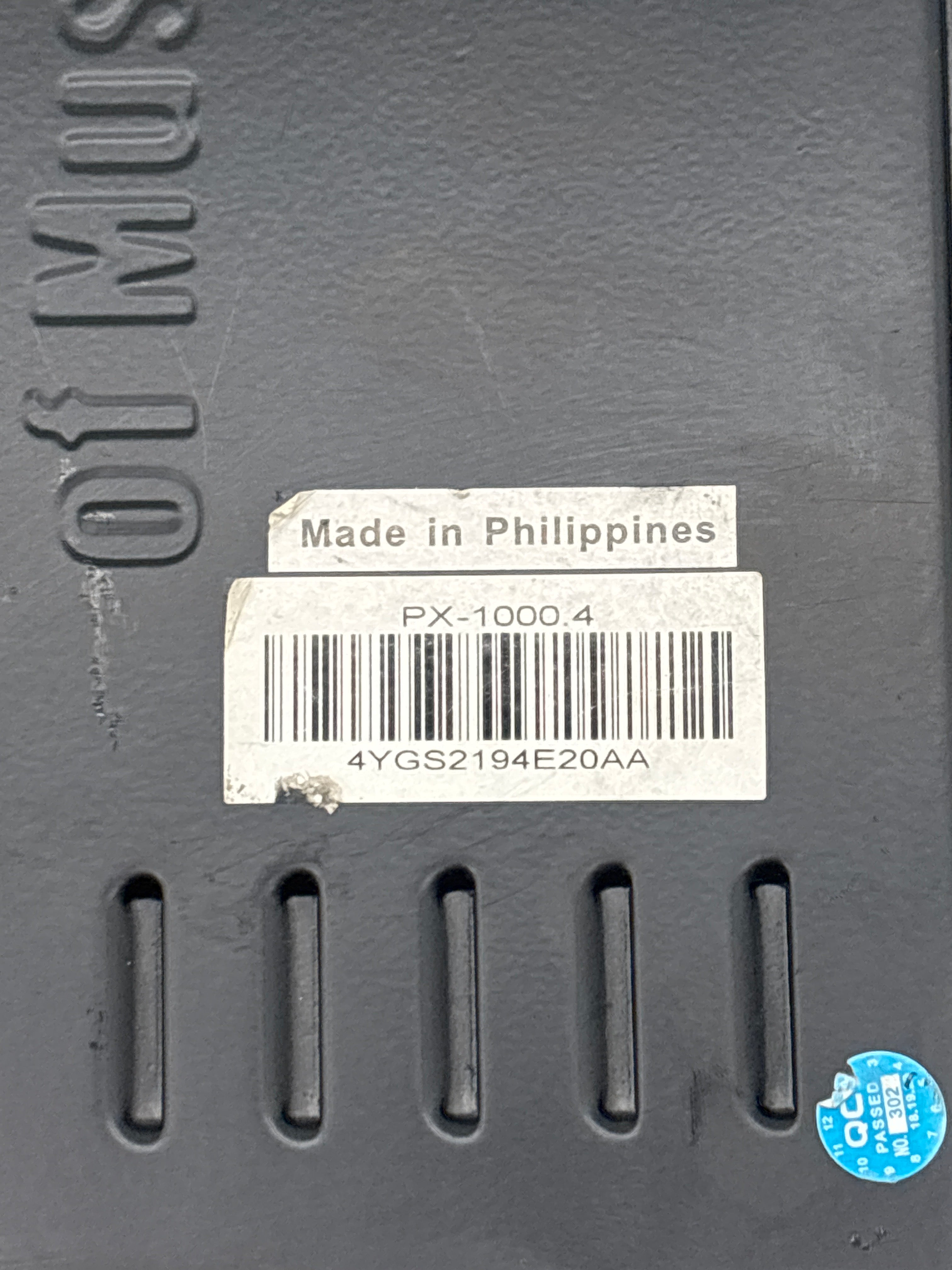 TX01-27470 Crunch PX-1025.4 Car Audio Amplifier 1000W RMS 4 Channels Black Condition B