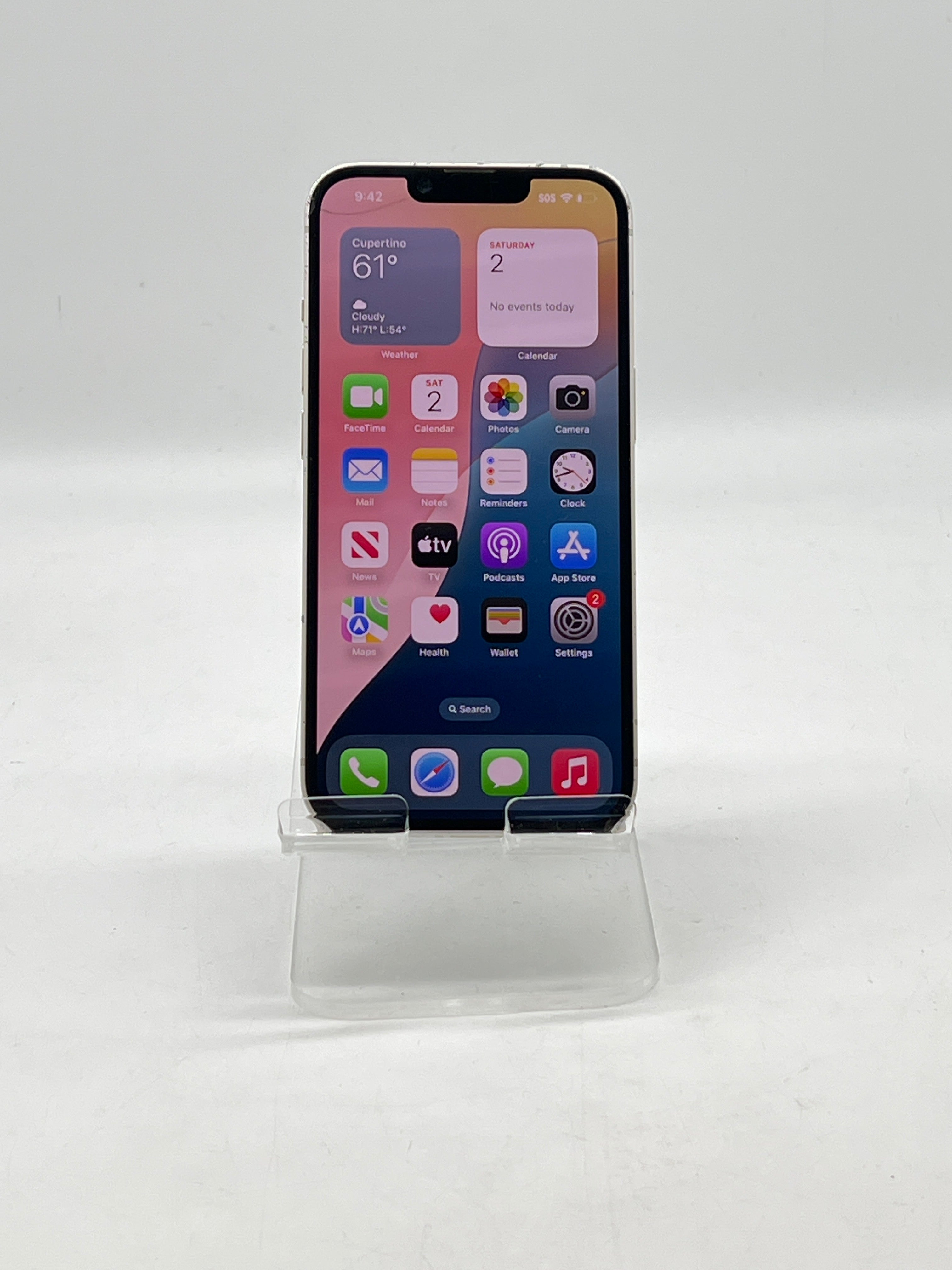 ATT Apple iPhone 14 256GB Starlight - For Parts Cracked Back