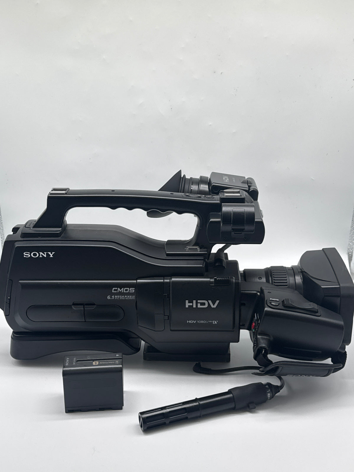 Sony HVR-HD1000U Shoulder-Mount HDV 1080i Camcorder 10x Zoom w/ Mic - For Parts
