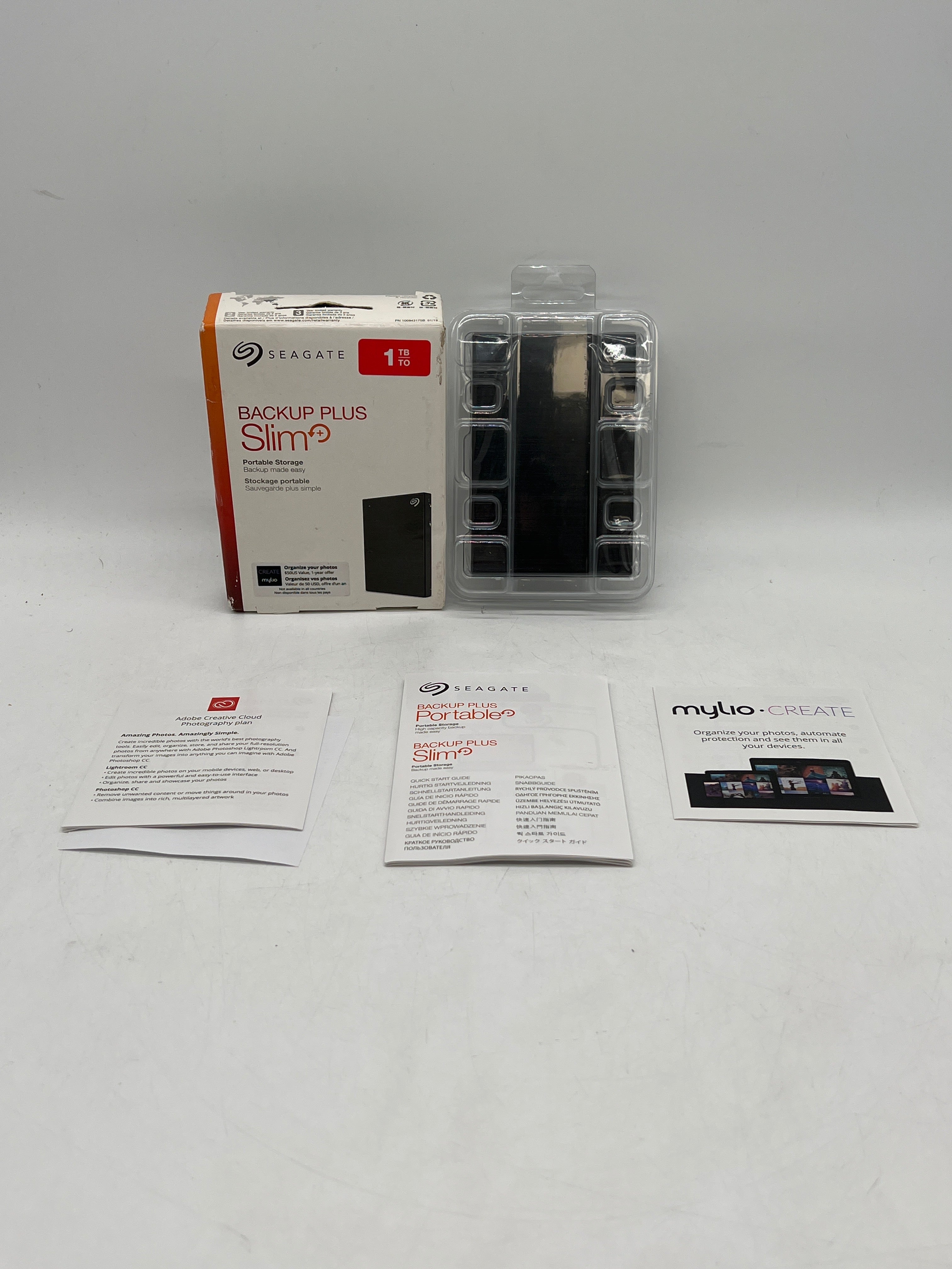 Seagate Backup Plus Slim 1TB External Hard Drive - New