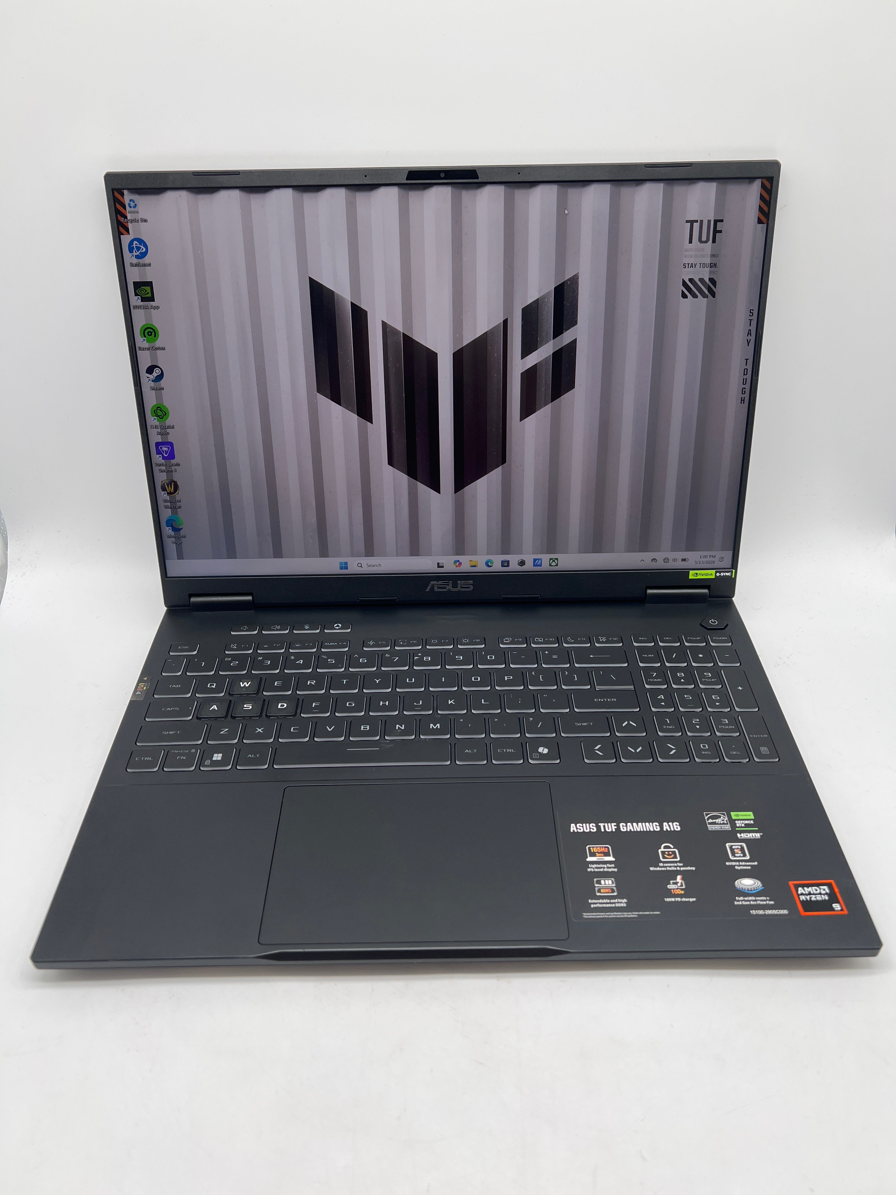 ASUS TUF Gaming A16 Ryzen 9 32GB Ram 1TB SSD RTX 5070 Black