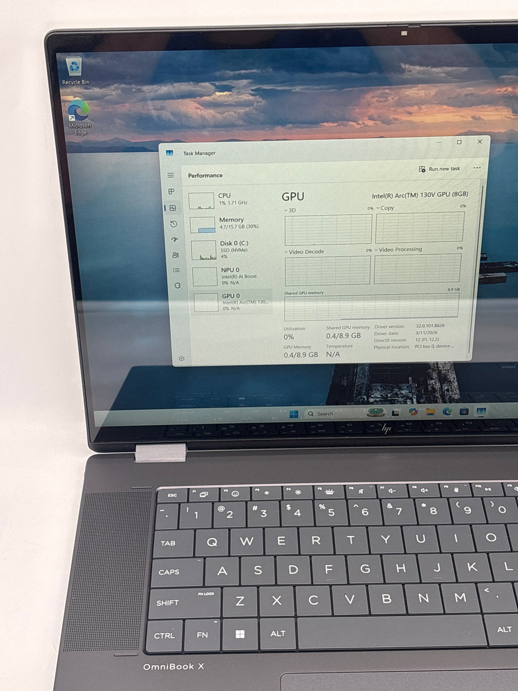 HP OmniBook X Flip 16-as0013dx 16" Core Ultra 5 226V 16GB RAM 512GB SSD - Used