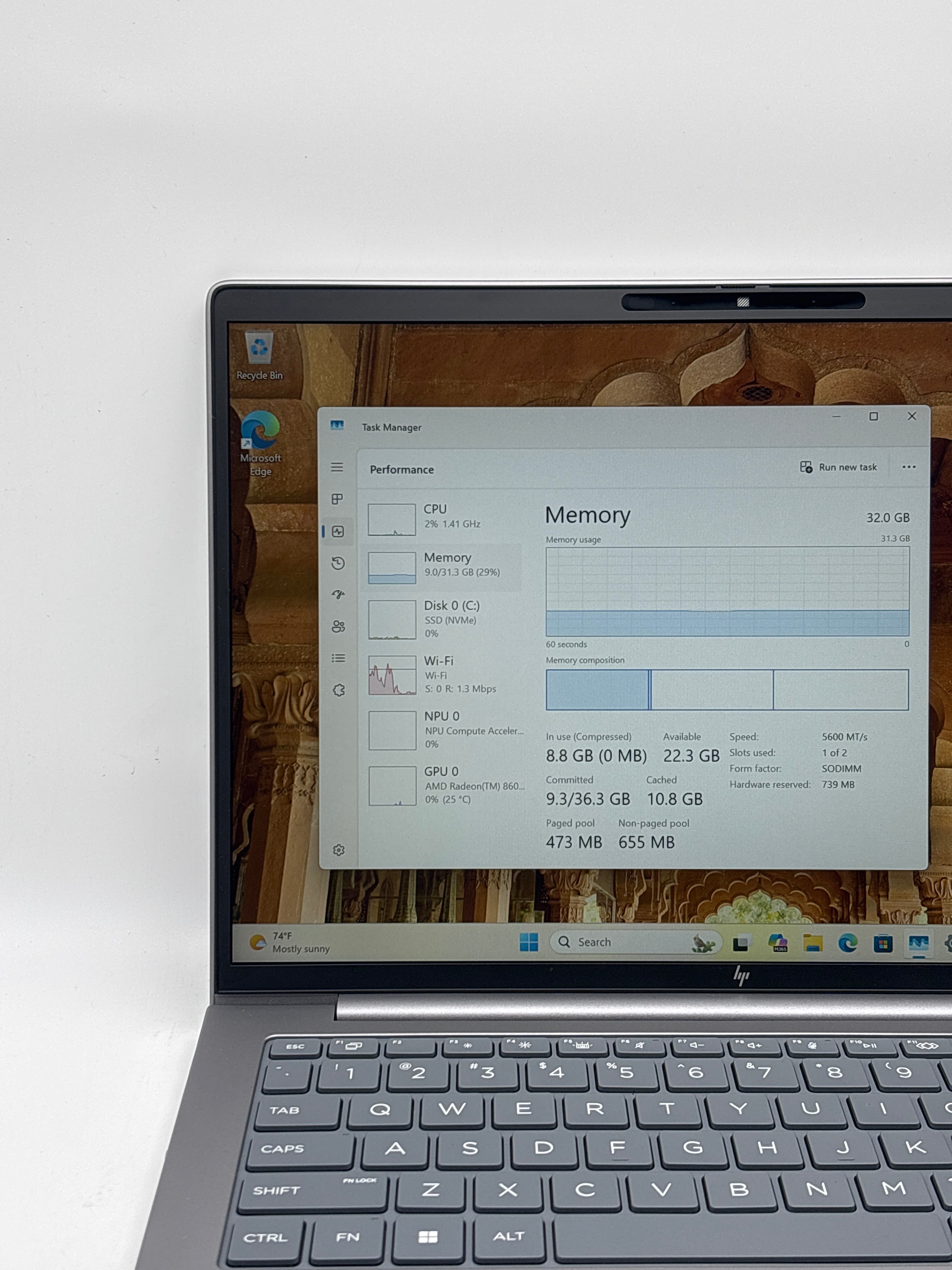 HP ZBook 8 G1AK 14 Ryzen AI 7 PRO 350 32GB RAM 256GB SSD
