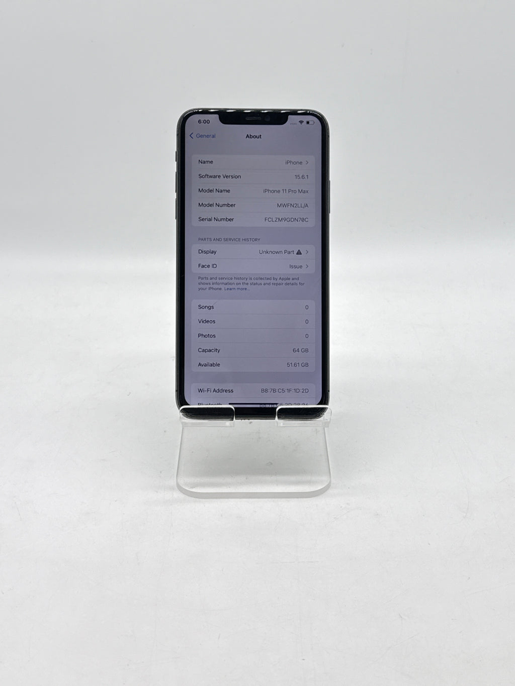 Apple iPhone 11 Pro Max 64GB Unlocked - For Parts Read
