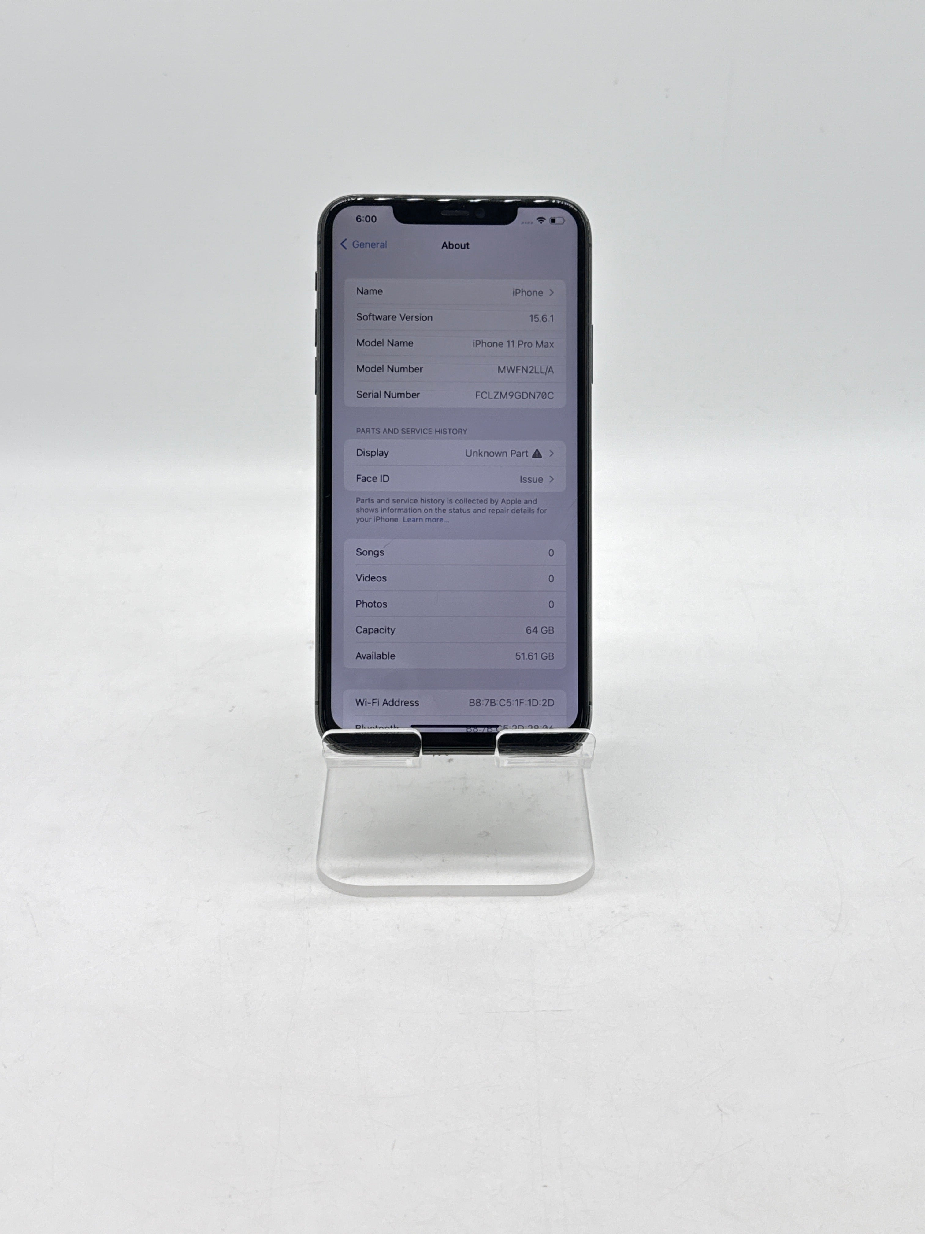 Apple iPhone 11 Pro Max 64GB Unlocked - For Parts Read