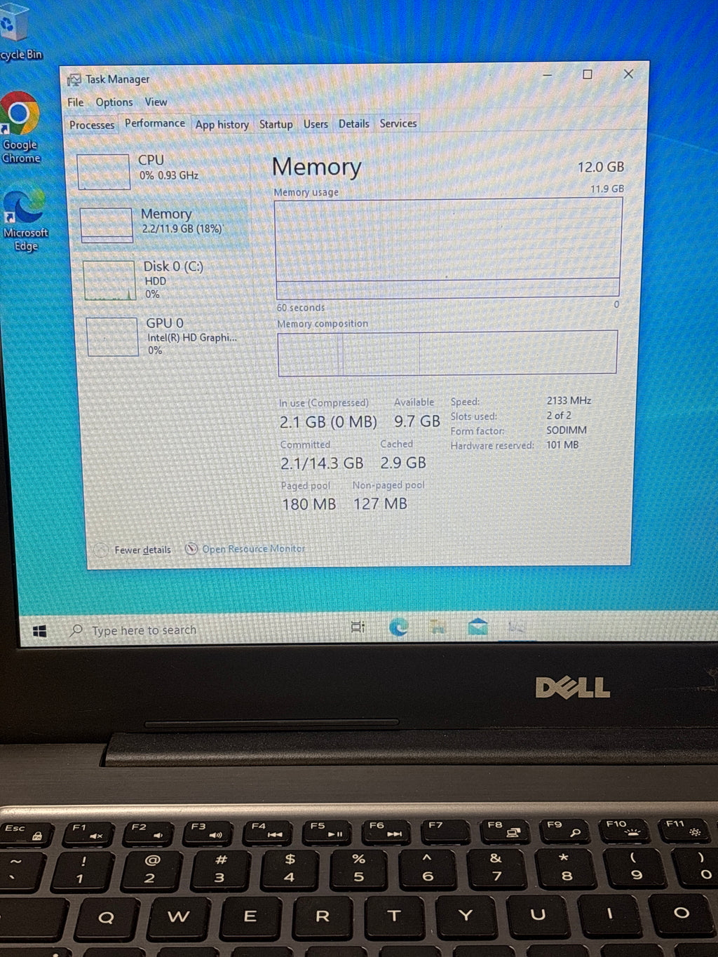 Dell Inspiron 15 5567 i5-7200U 12GB RAM 1TB HDD - Bad HDD