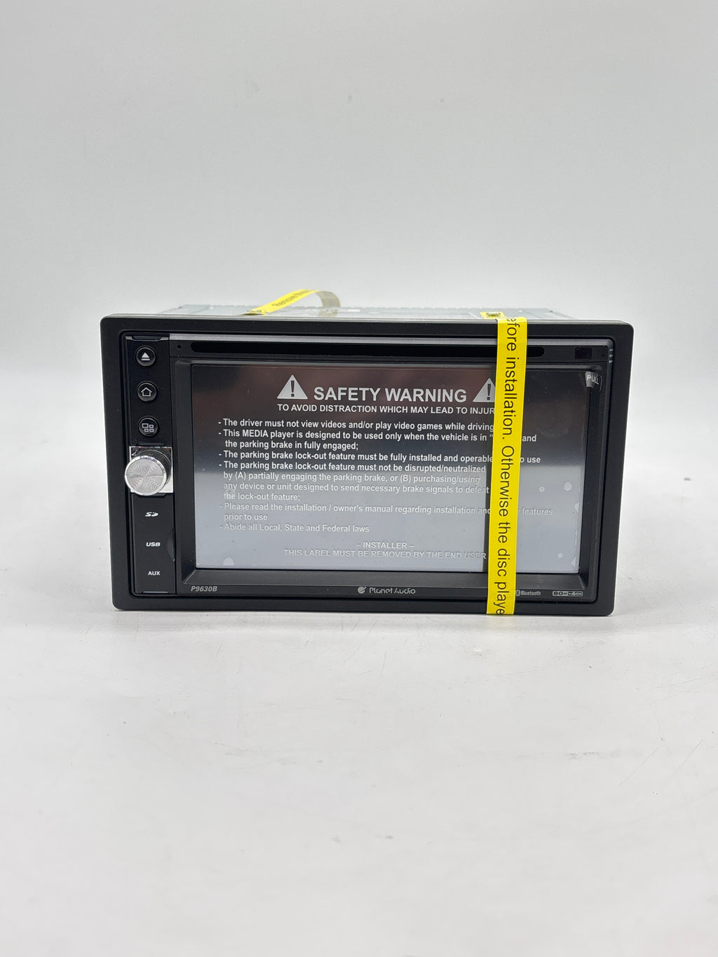 Planet Audio P9630B Double-DIN Car Stereo 6.2" Touchscreen Bluetooth - Used