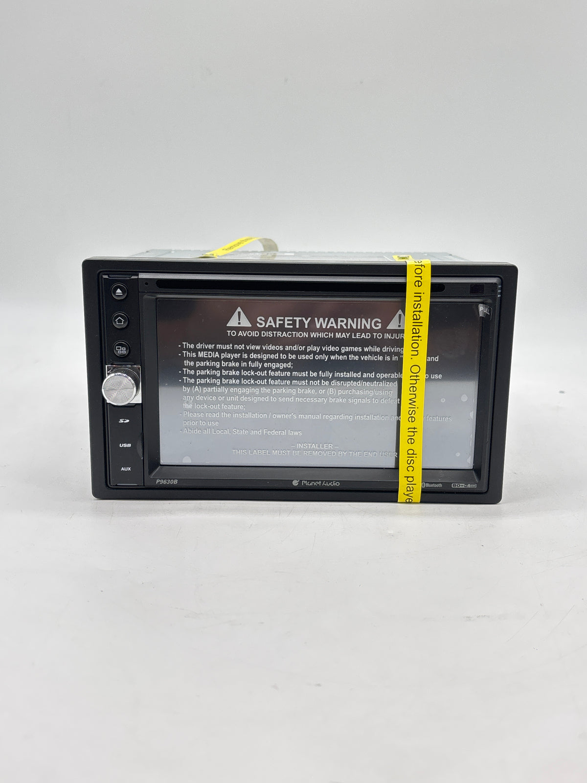 Planet Audio P9630B Double-DIN Car Stereo 6.2" Touchscreen Bluetooth - Used
