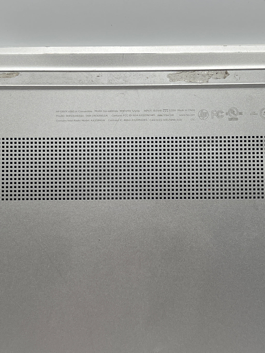HP ENVY x360 15m-ed0xxx  i5 1035G1 8GB RAM 256GB SSD - For Parts (Cracked Screen)