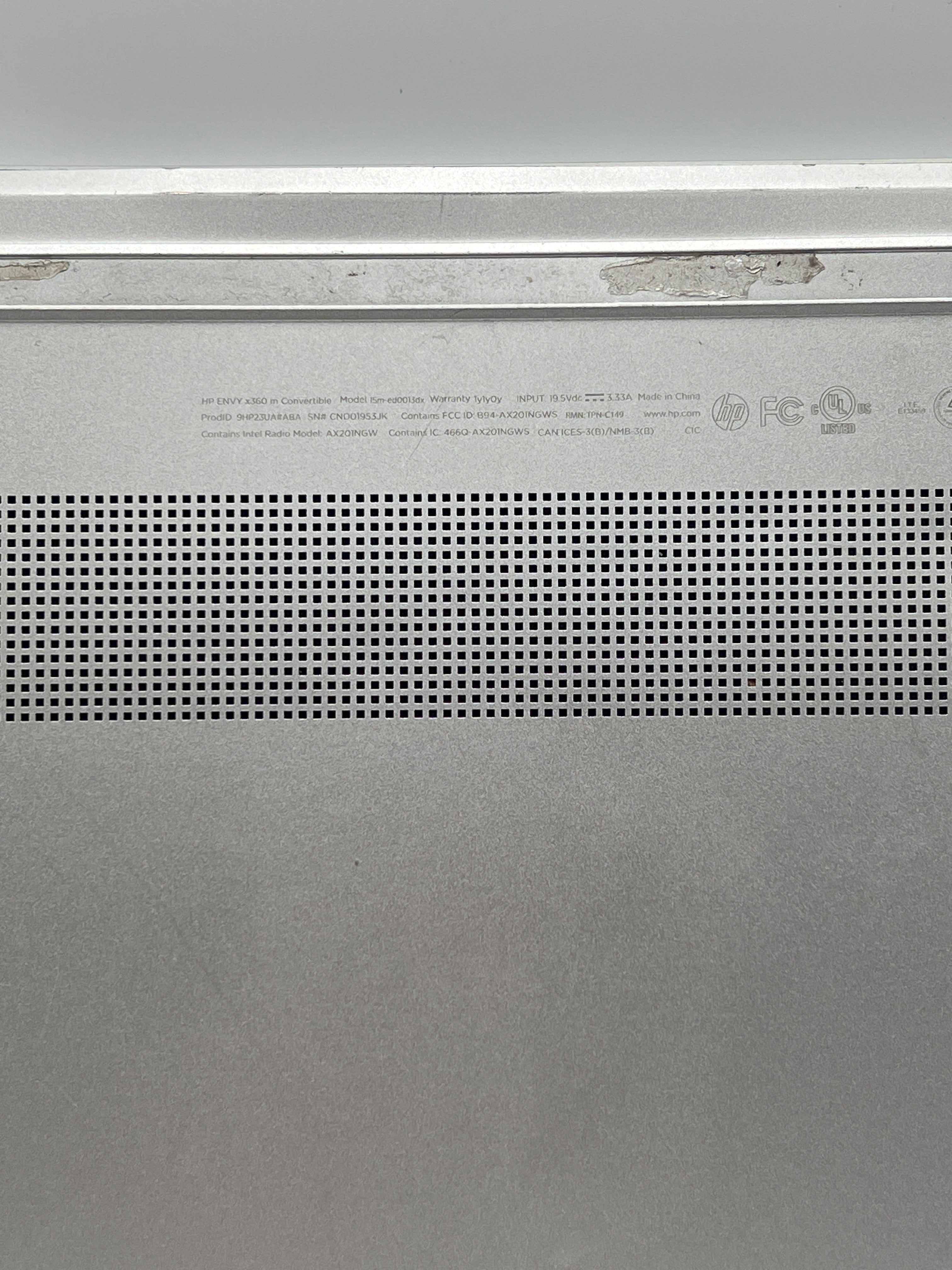 HP ENVY x360 15m-ed0xxx  i5 1035G1 8GB RAM 256GB SSD - For Parts (Cracked Screen)
