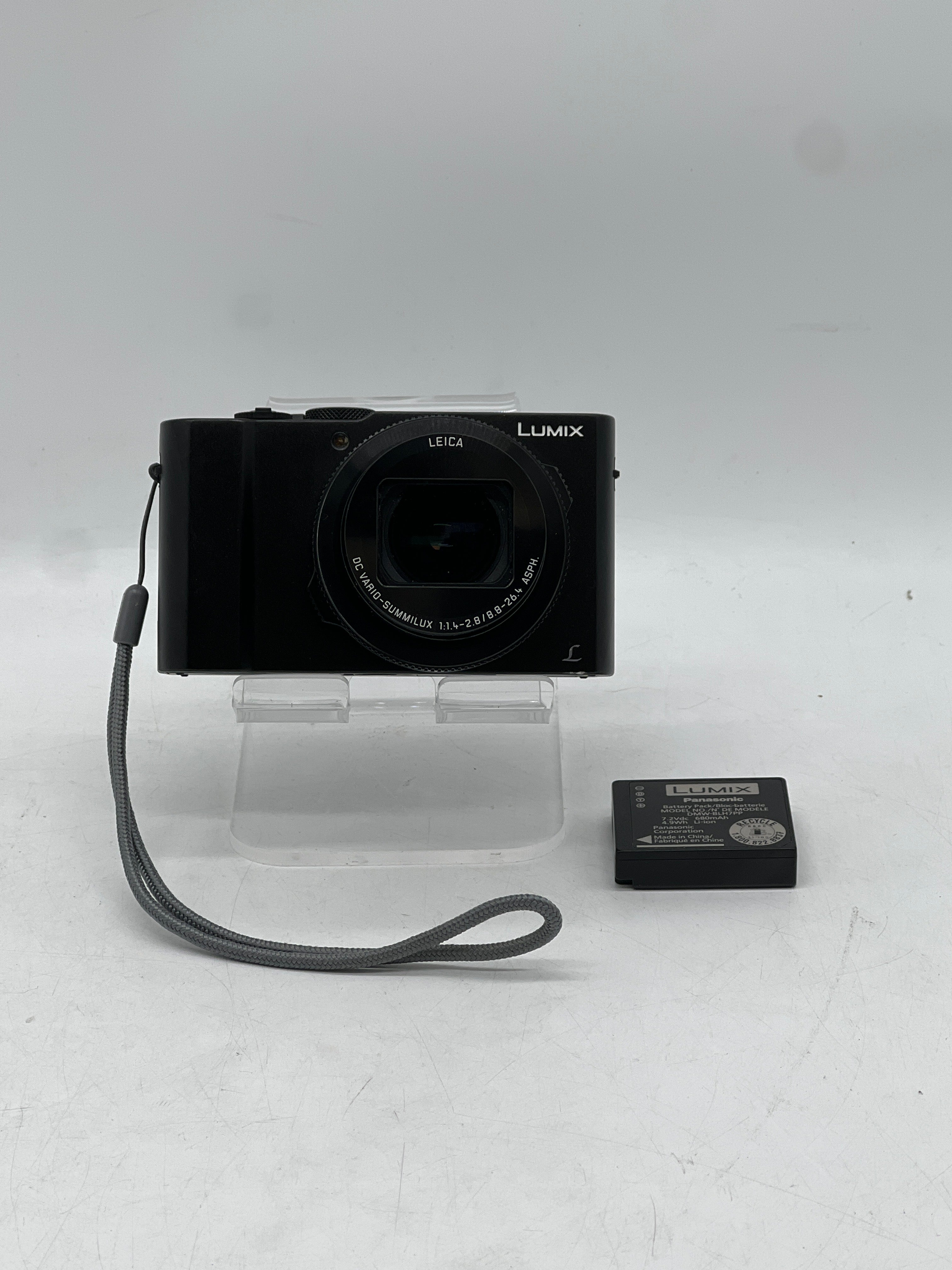 Panasonic LUMIX DMC-LX10 3 in Digital Camera 20.1 MP Black Used