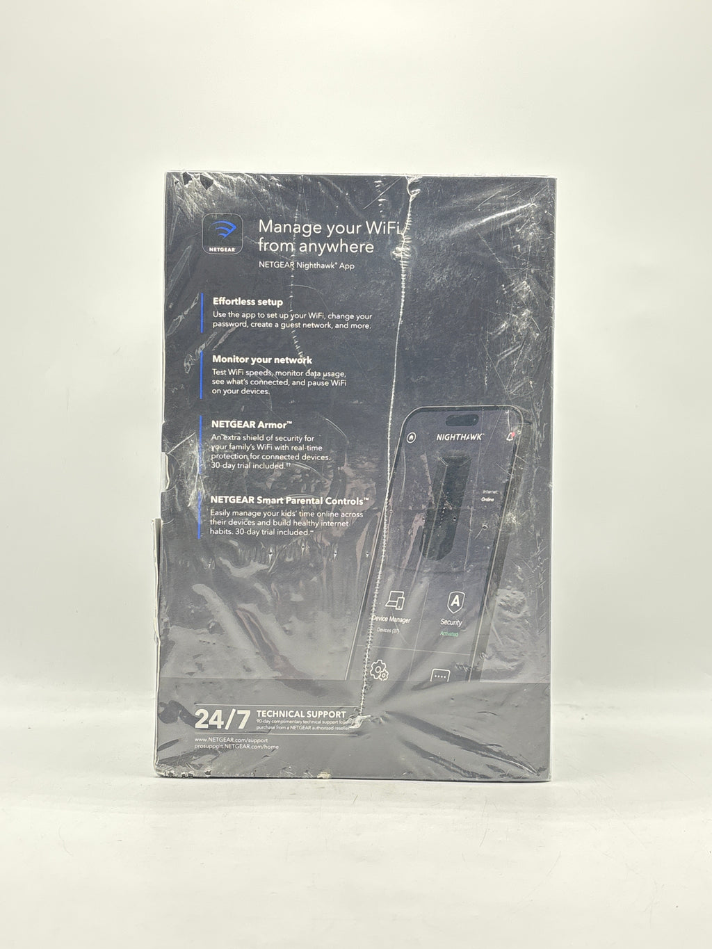 NETGEAR Nighthawk BE9300 WiFi 7 Tri-Band Router Black - New