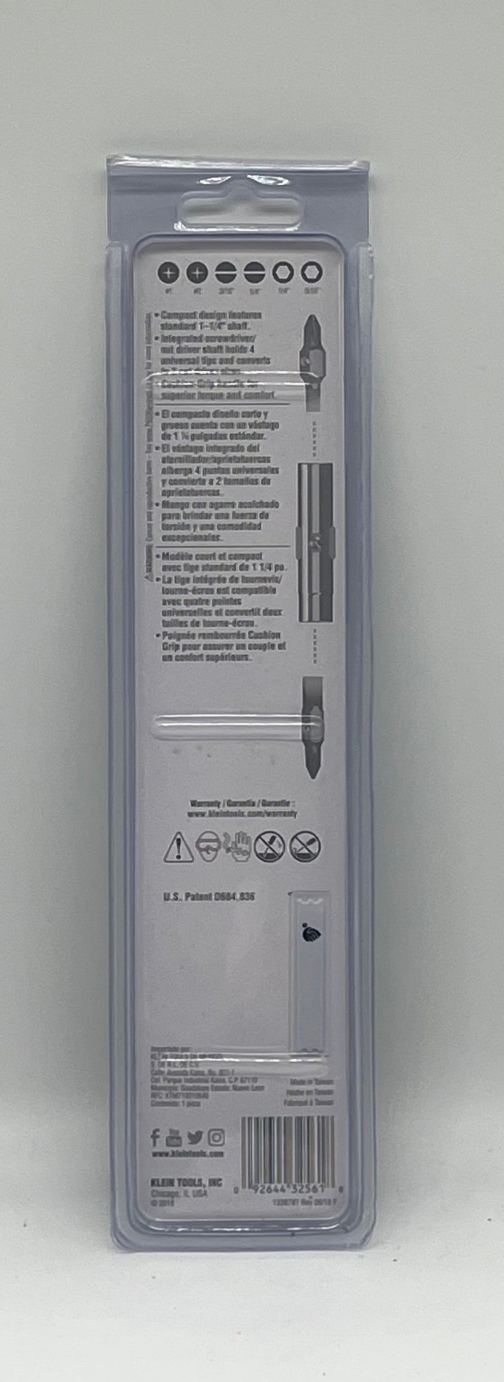 Klein Tools Stubby Multi Bit Screwdriver 32561 - New In Box
