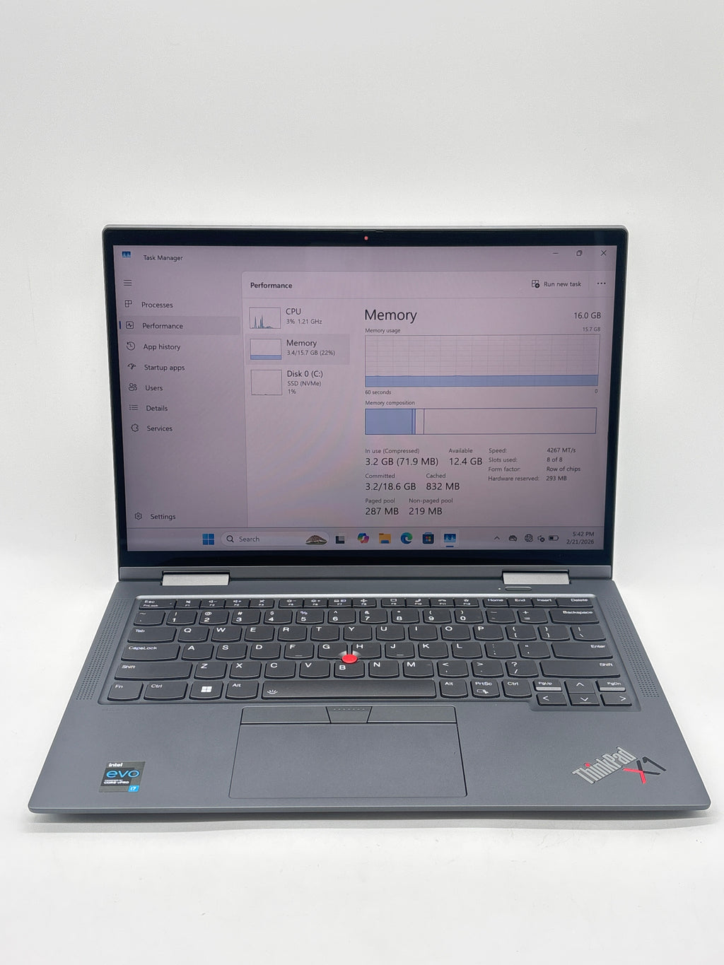 Lenovo ThinkPad X1 Yoga Gen 6 14 i7-1185G7 16GB RAM 512GB SSD - For Parts (Read DESC)