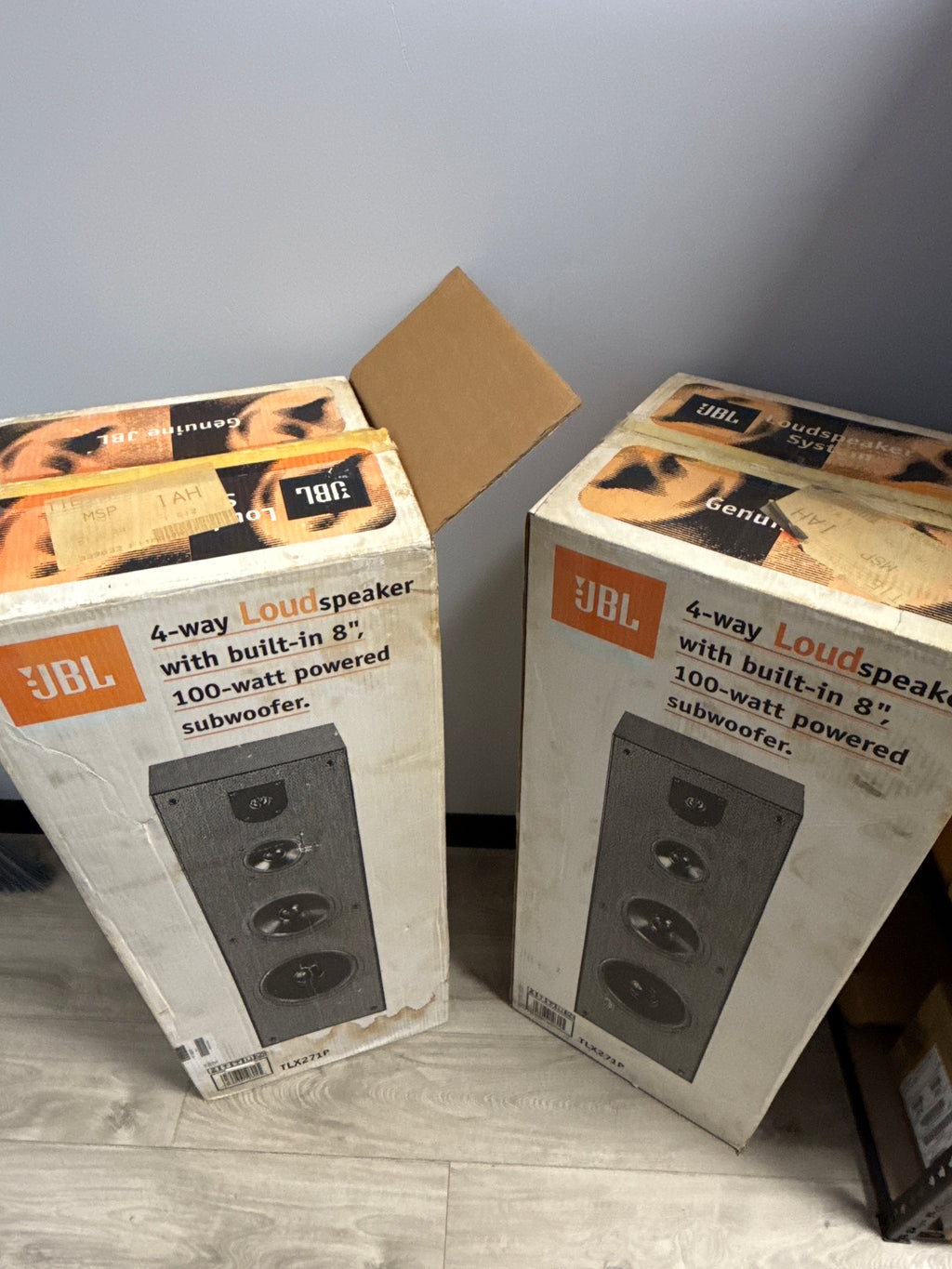 JBL TLX271P Powered Tower Speakers (Pair) w/ Original Box