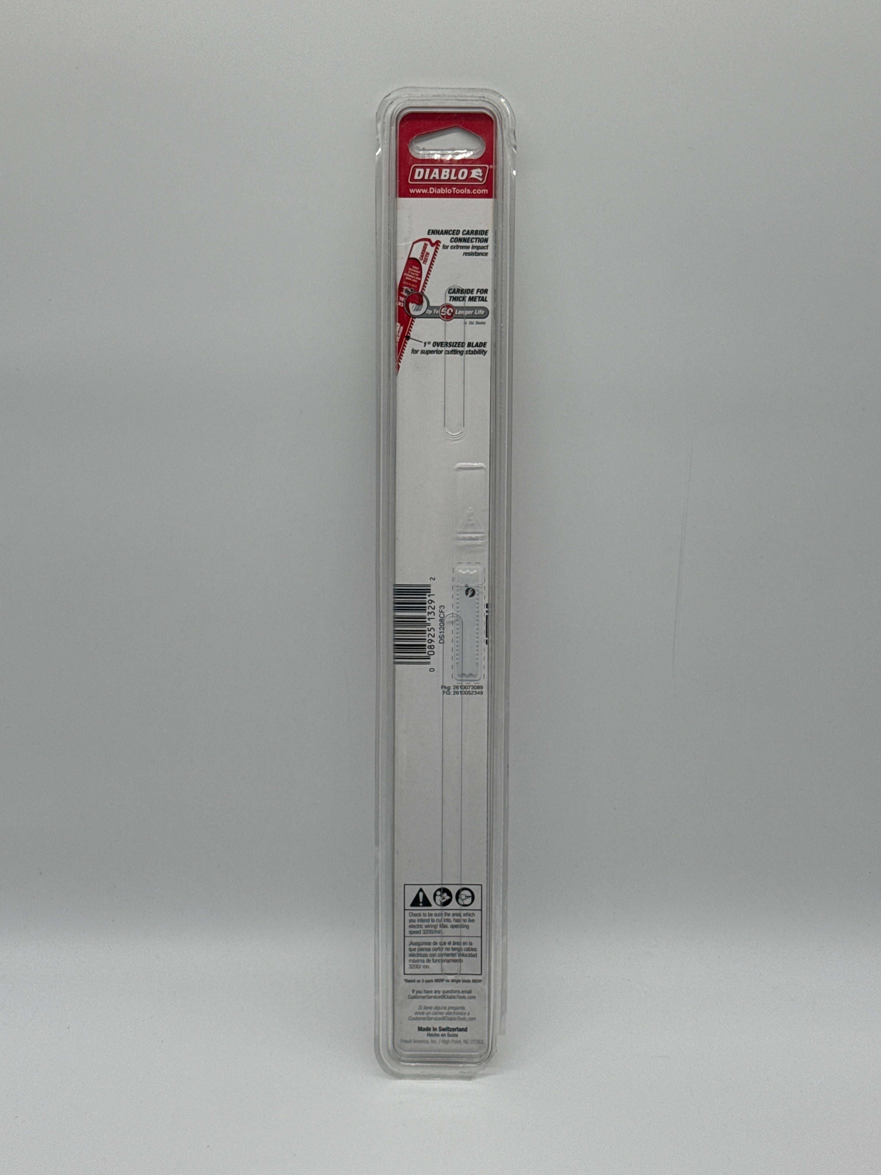 Diablo DS1208CF3 Reciprocating Saw Blade - 3 Pack Total 6 Blades