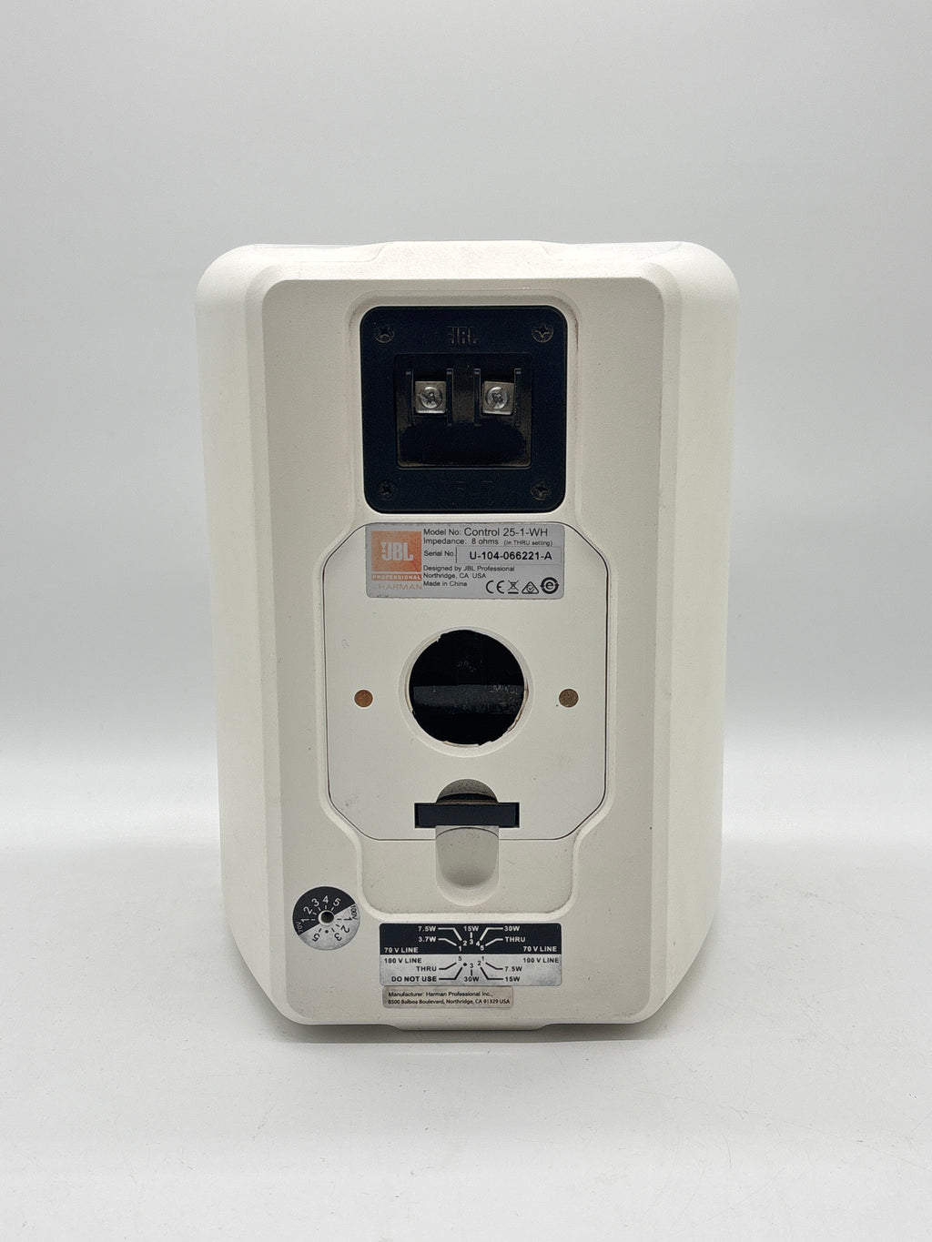 JBL Control 25-1-WH Wall Speaker White