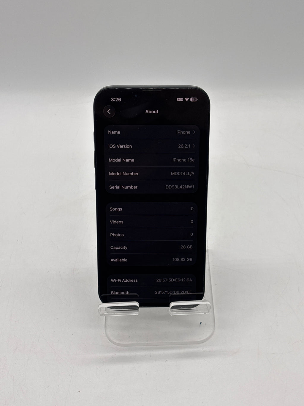 Apple iPhone 16e 128GB Black - Boost Mobile
