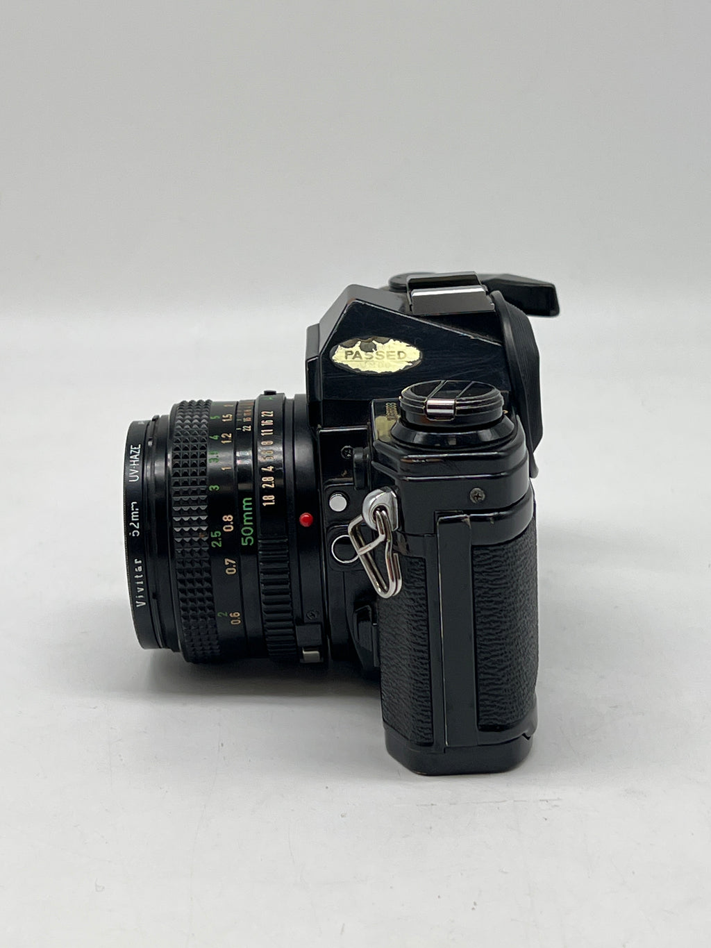 Canon AE-1 Black SLR Camera 35mm W/50mm f/1.8 FD Lens