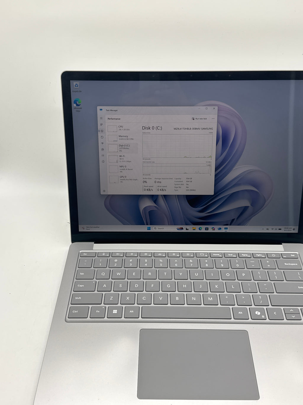 Microsoft Surface Laptop 6 Ultra 7 165H 64GB RAM 1TB SSD Silver - Remotely Managed