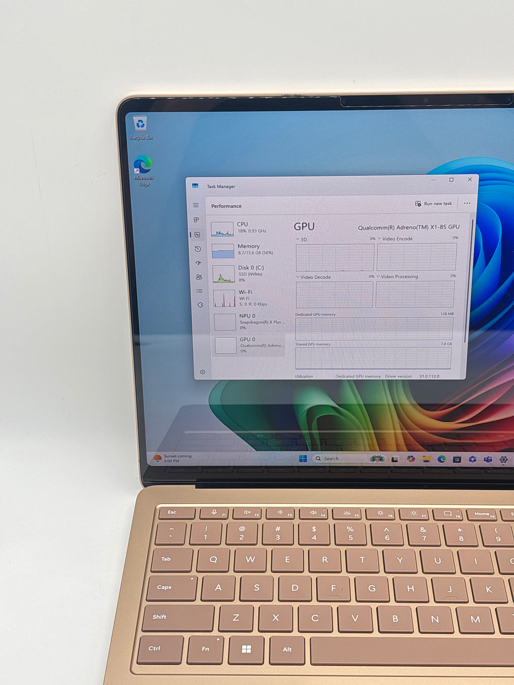 Microsoft Surface Laptop 7 2036 Snapdragon X 16GB RAM 1TB SSD - Used