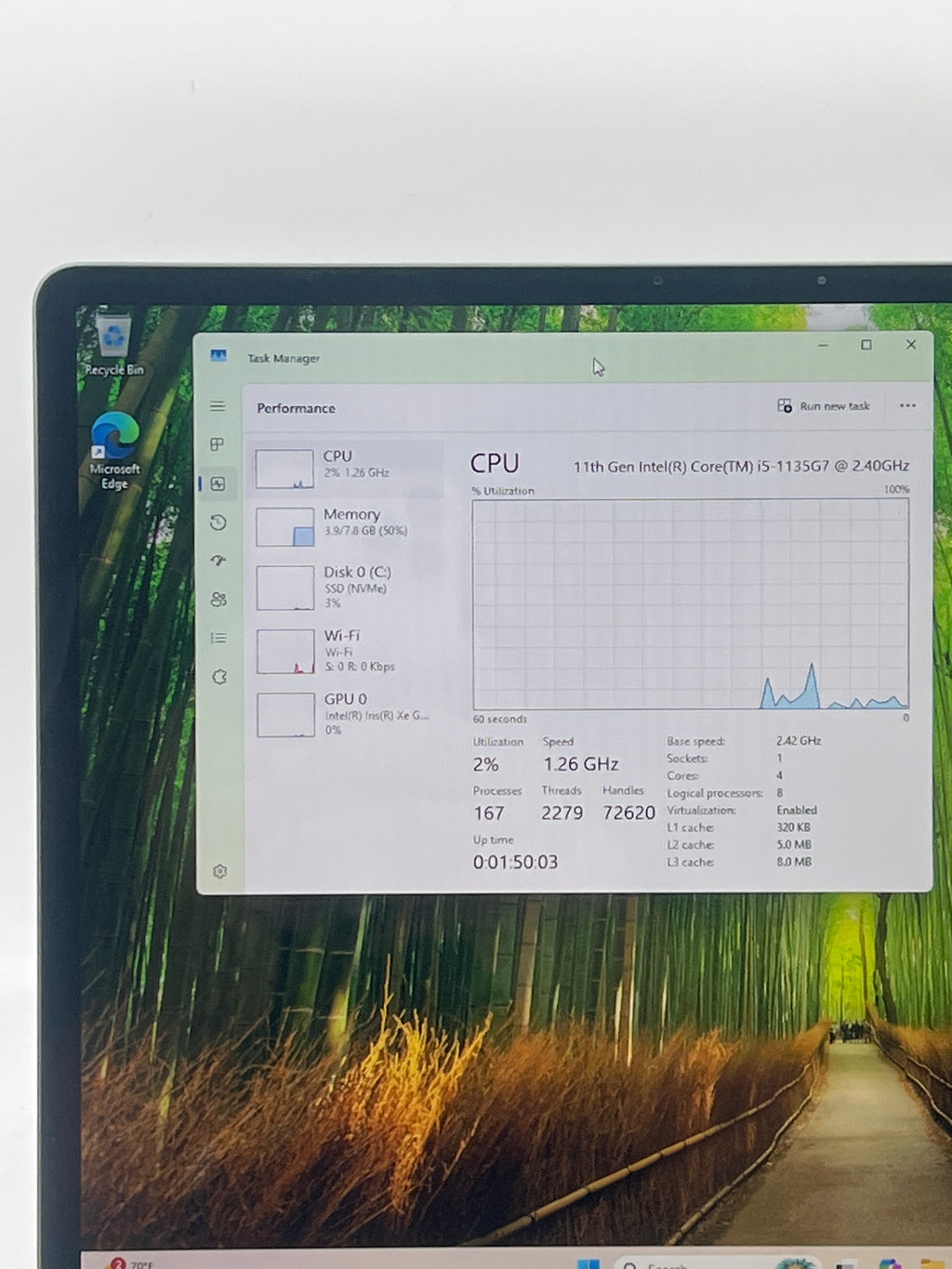 Microsoft Surface Laptop Go 2 i5-1135G7 8GB RAM 128GB SSD Touchscreen