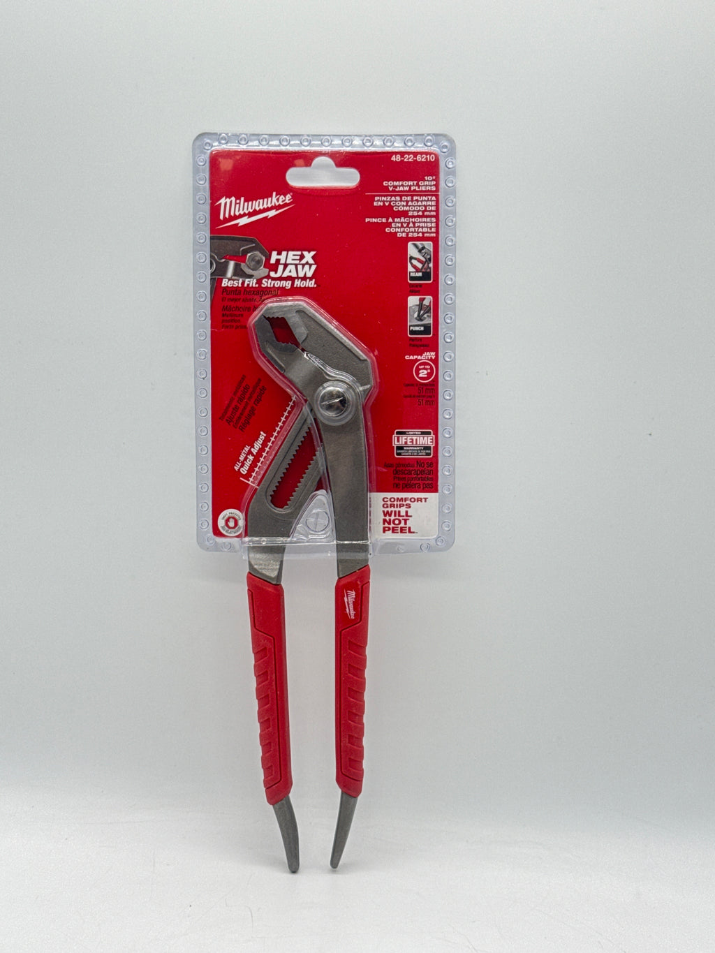Milwaukee 48-22-6210 Adjustable Hex Jaw Pliers - New In Box