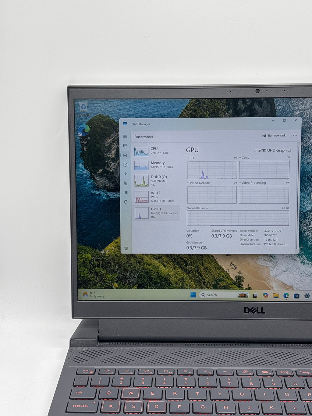 Dell G15 5551 15" Core i7-11800H 16GB RAM 512GB SSD RTX 3050 - Used