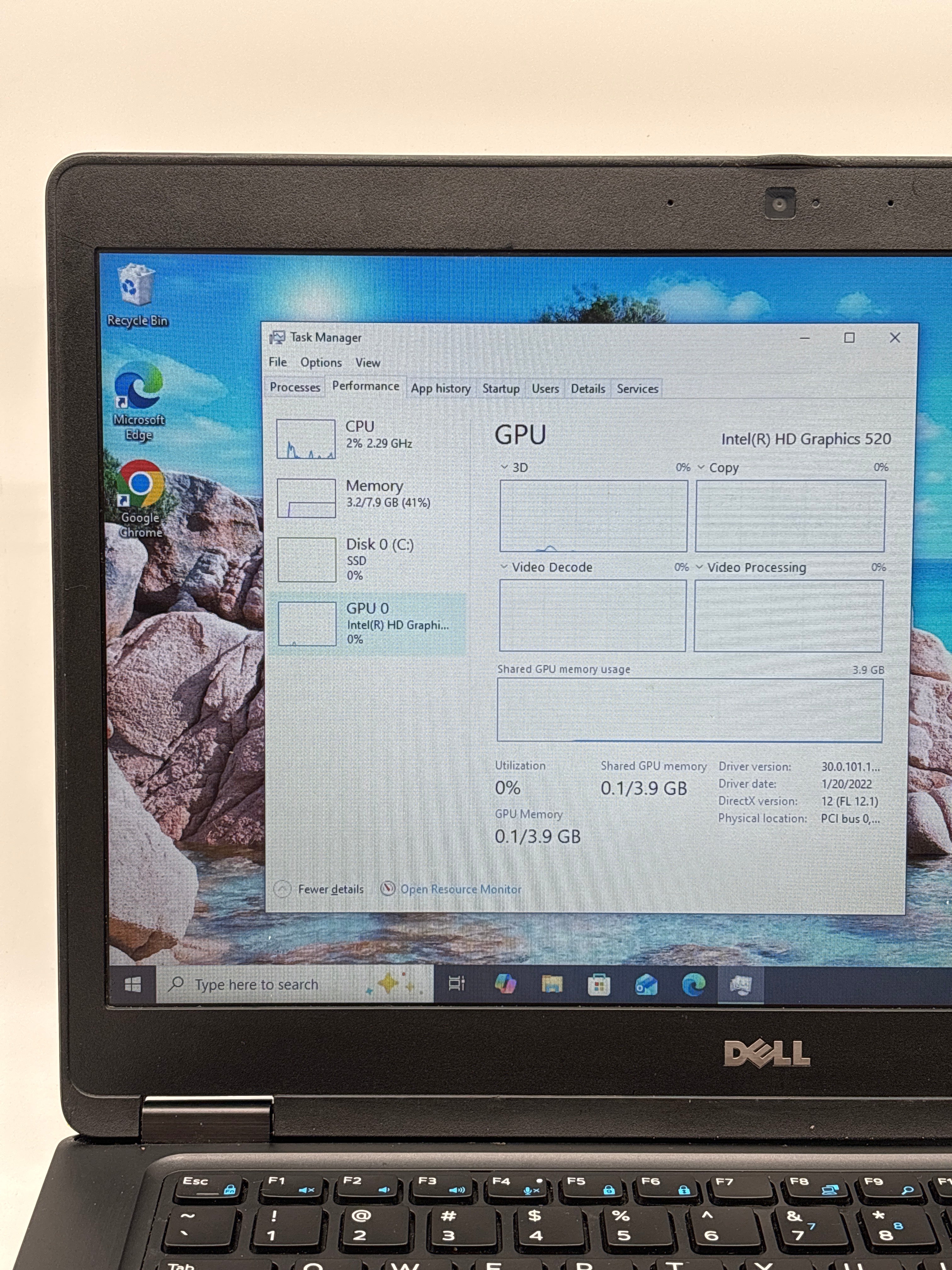 Dell Latitude 5480 i5-6200U 8GB RAM 128GB SSD - Key Missing