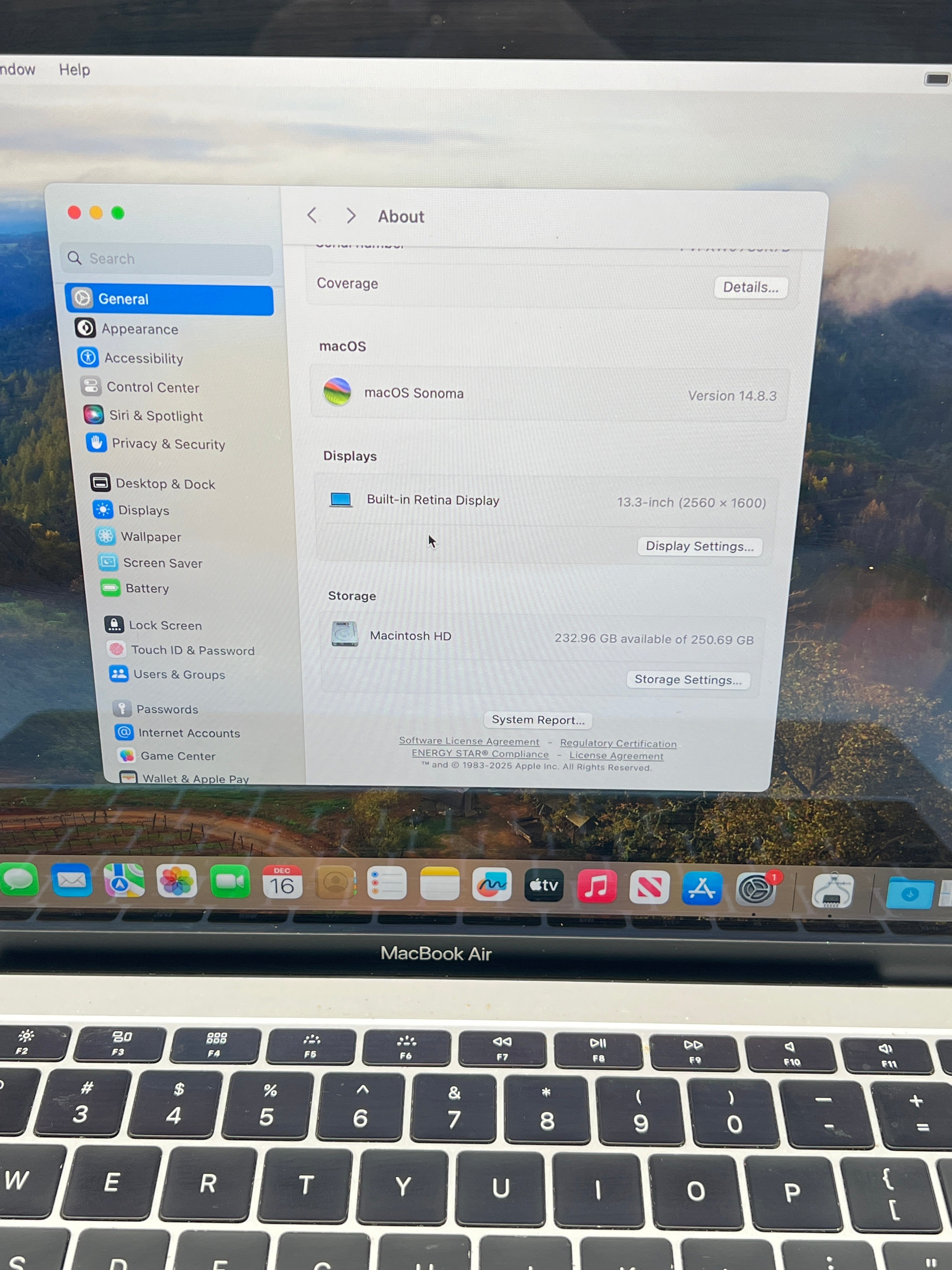 Apple MacBook Air 13" A1932 2019 Intel Core i5 8GB 128GB Silver Used
