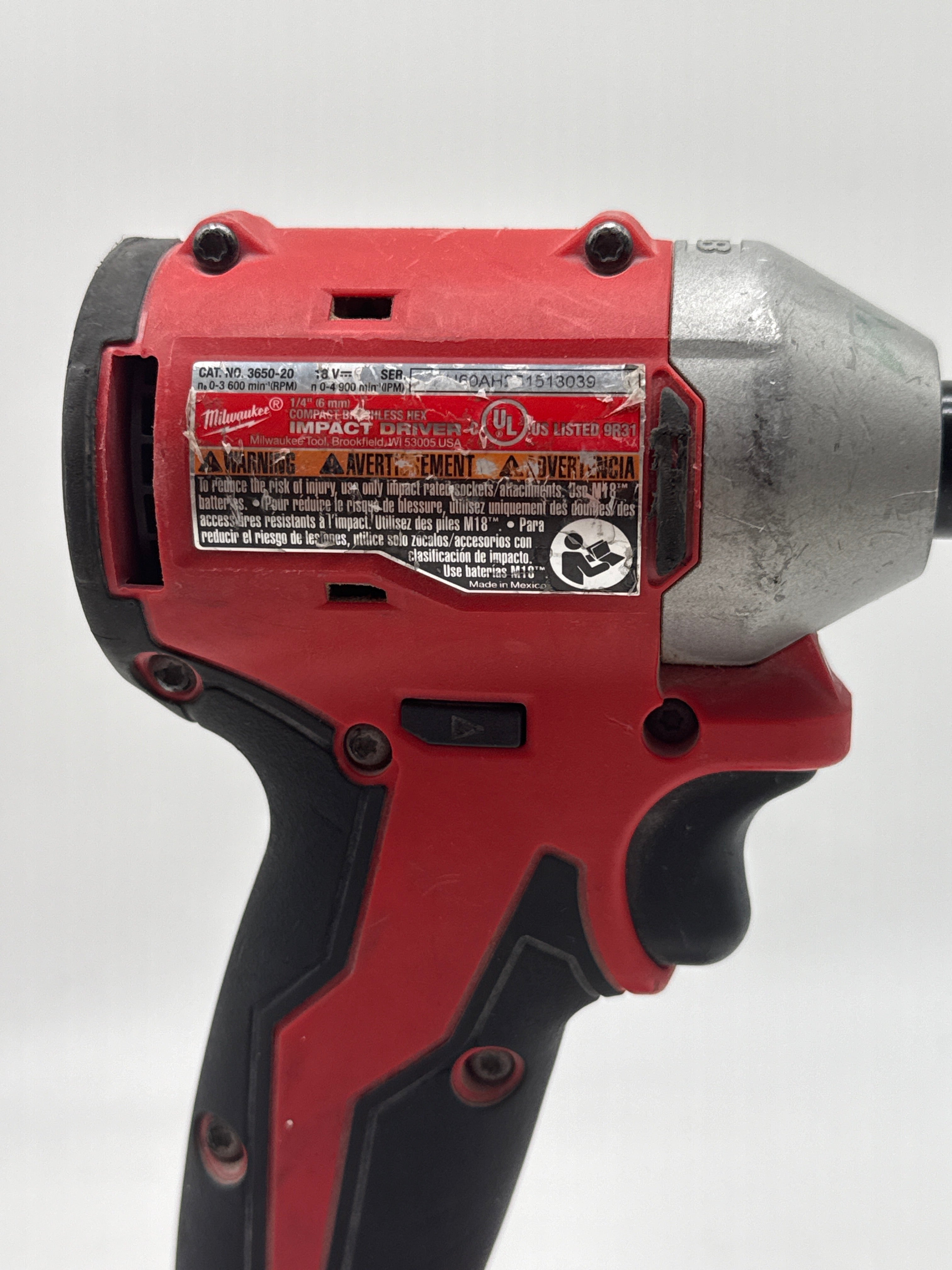 Milwaukee 3650-20 M18 FUEL Brushless 1/4" Impact Driver Kit w/ CP 2.0 Battery