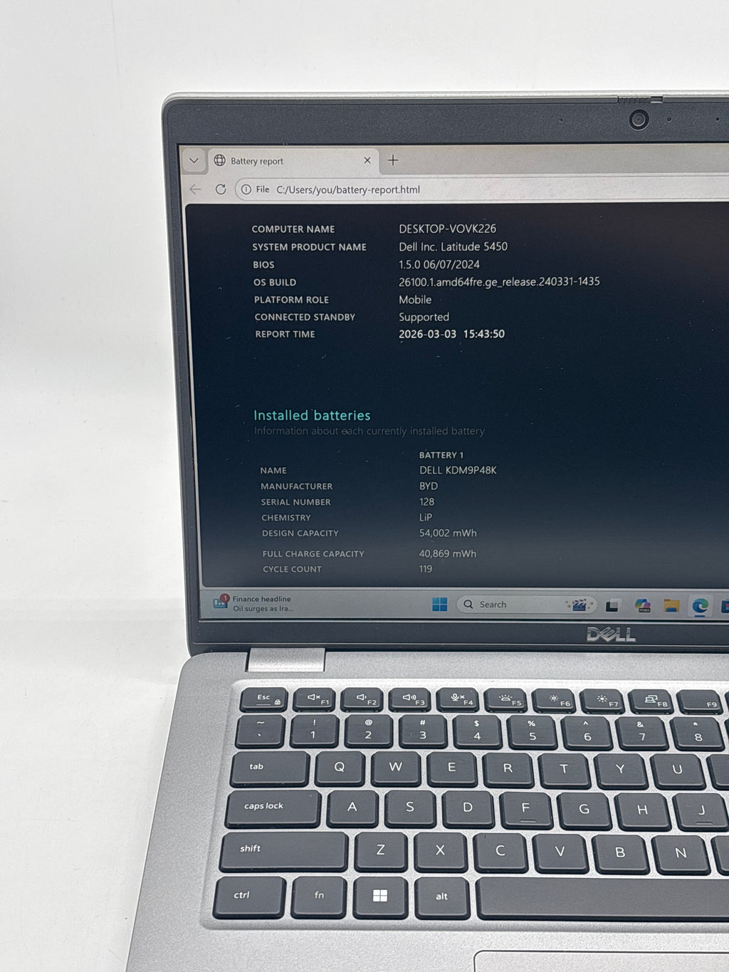 Dell Latitude 5450 Ultra 5 135H 16GB RAM 512GB SSD - Warranty