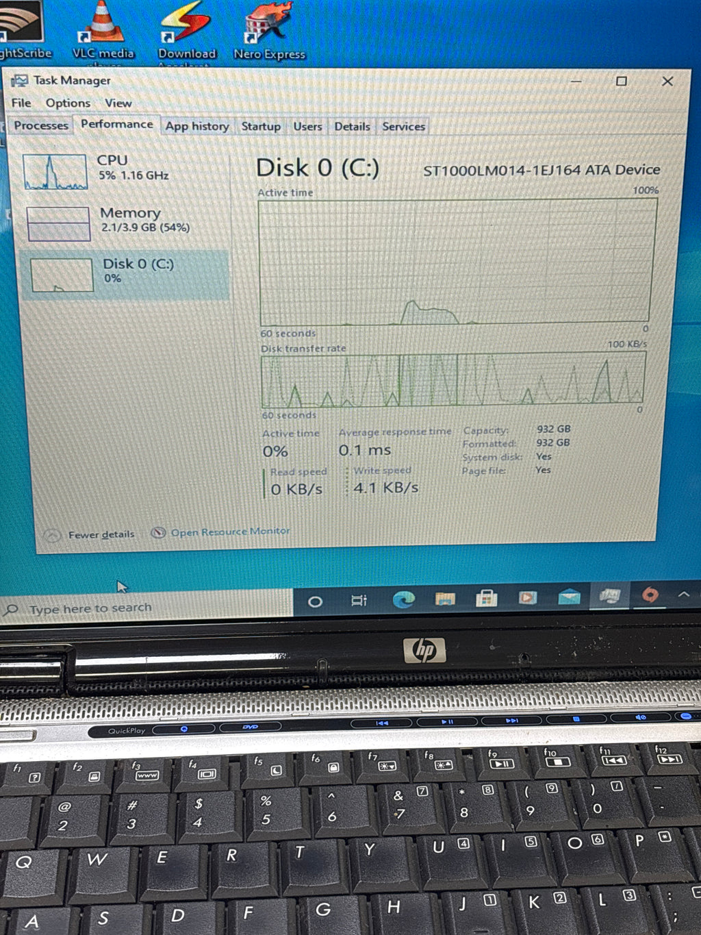 HP Pavillion dv2000 AMD Turion 64 X2 4GB RAM 500GB HDD