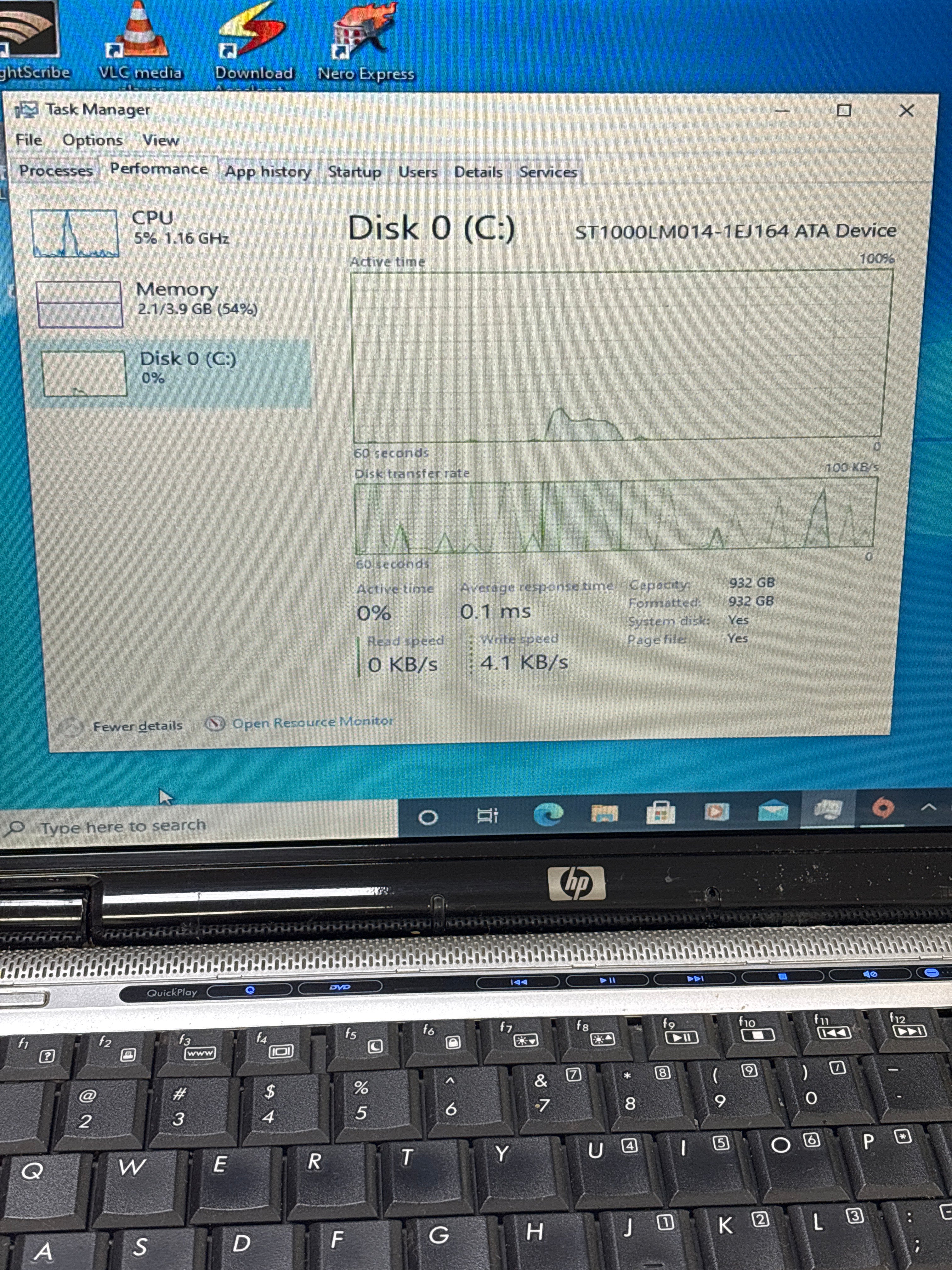 HP Pavillion dv2000 AMD Turion 64 X2 4GB RAM 500GB HDD