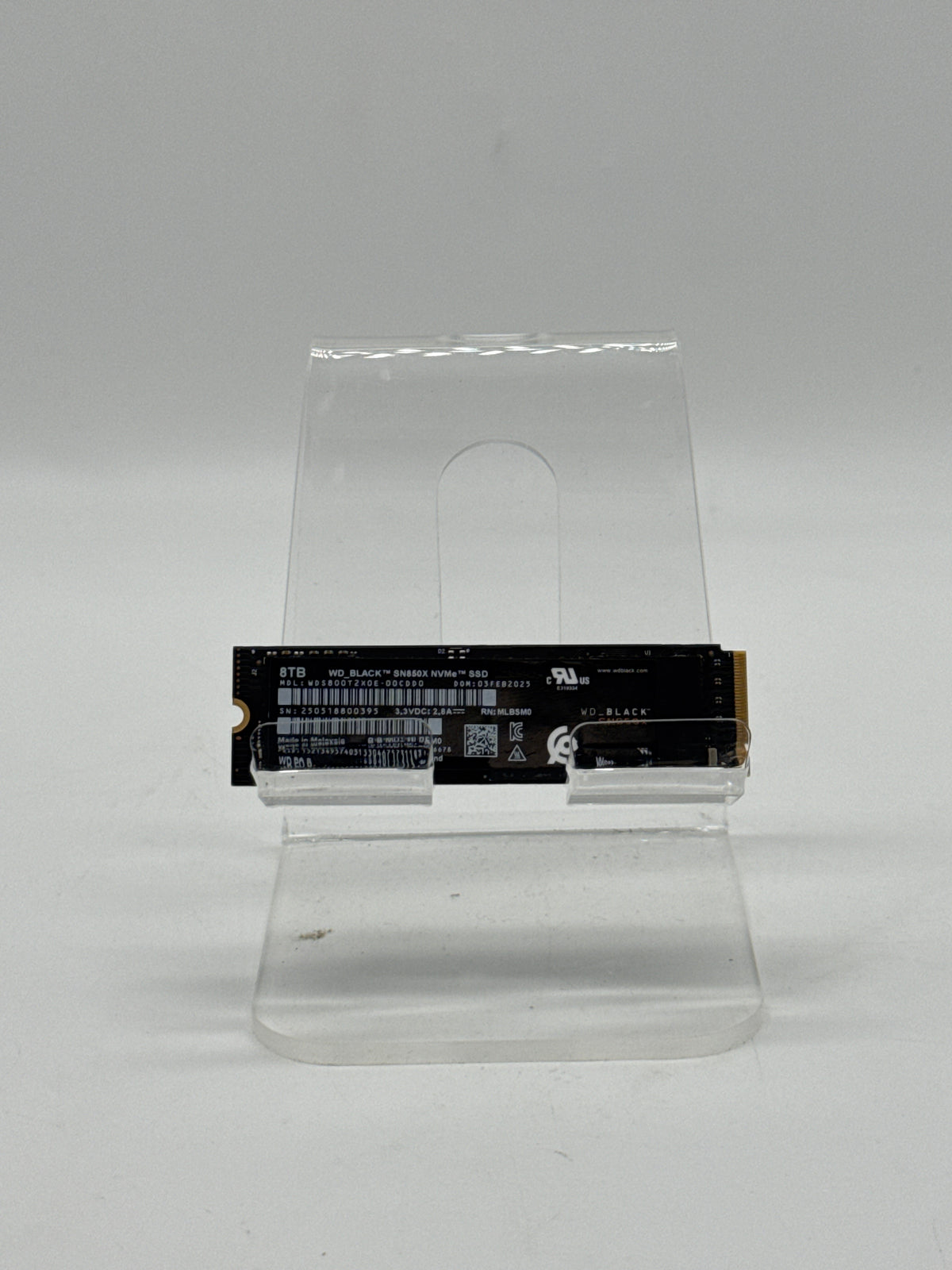 Western Digital WD Black SN850X 8TB M.2 NVMe Gen4 SSD Black - Used