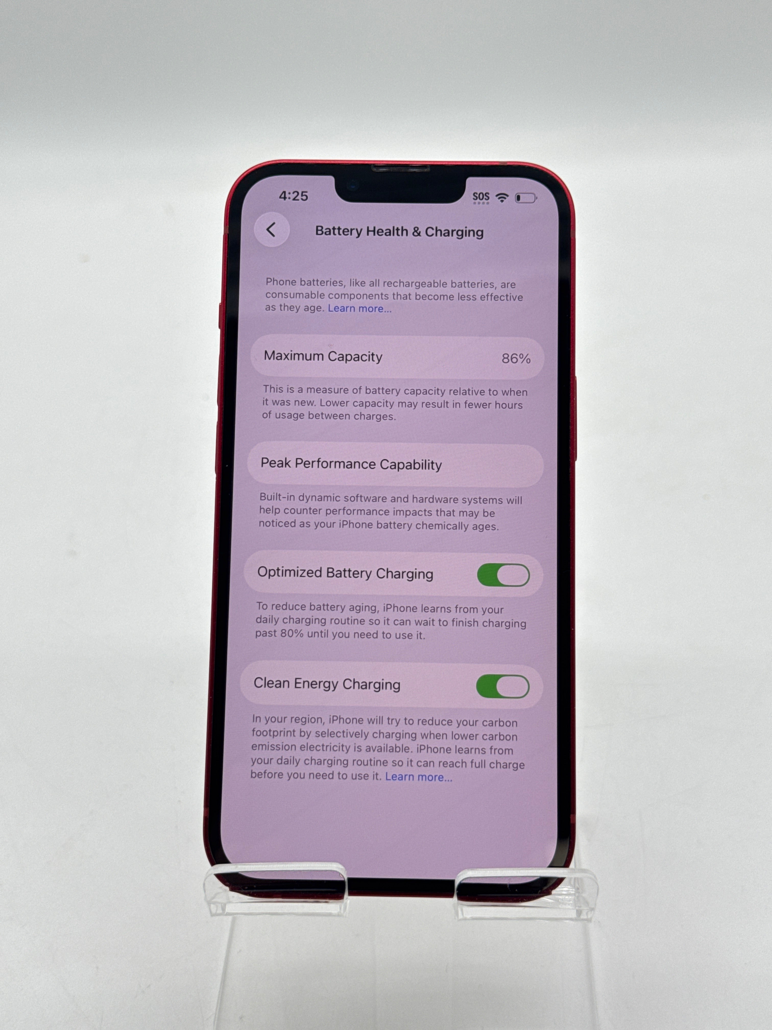 Apple iPhone 13 128GB Product Red - For Parts (broken Back)