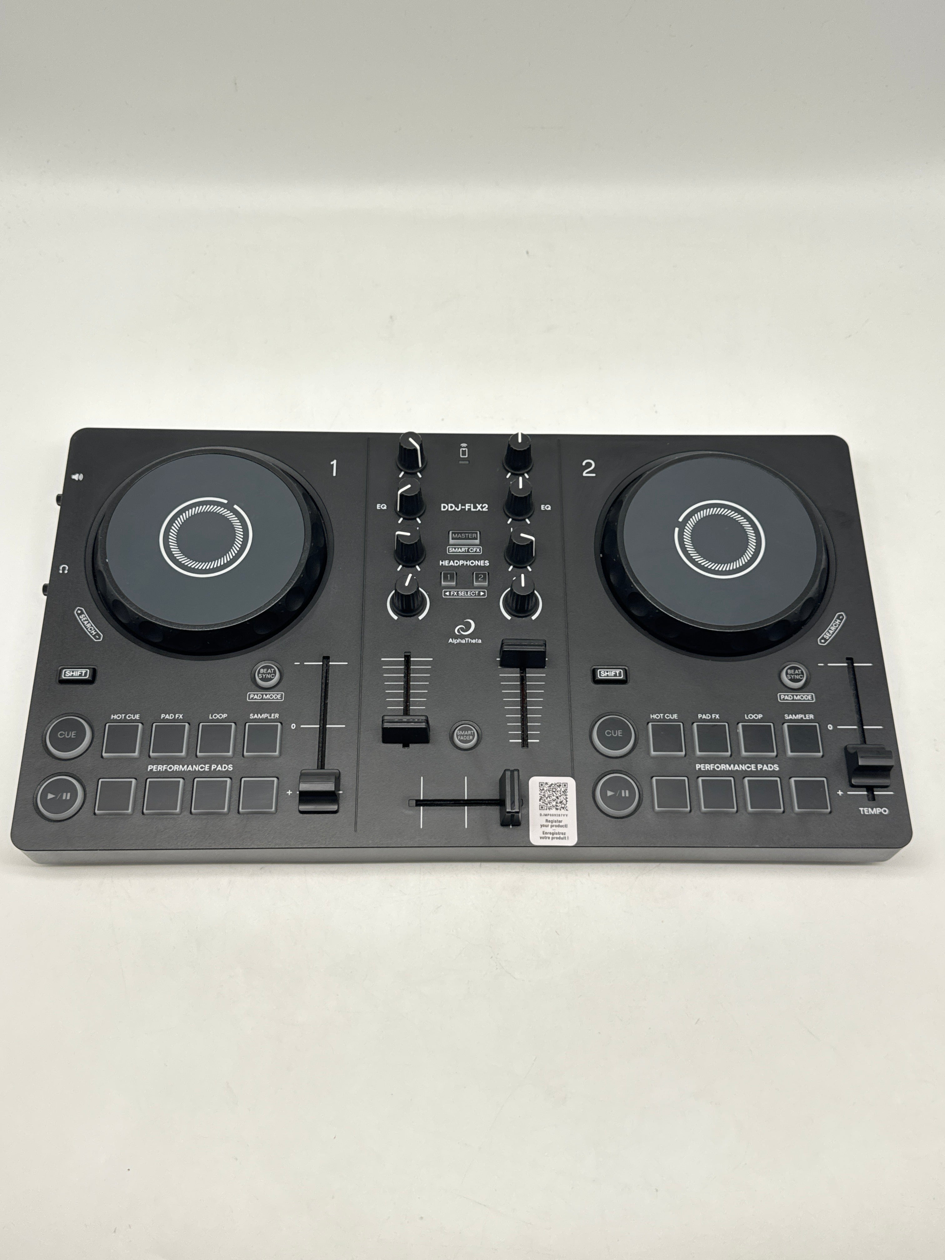 AlphaTheta DDJ-FLX2 Compact 2-Channel DJ Controller